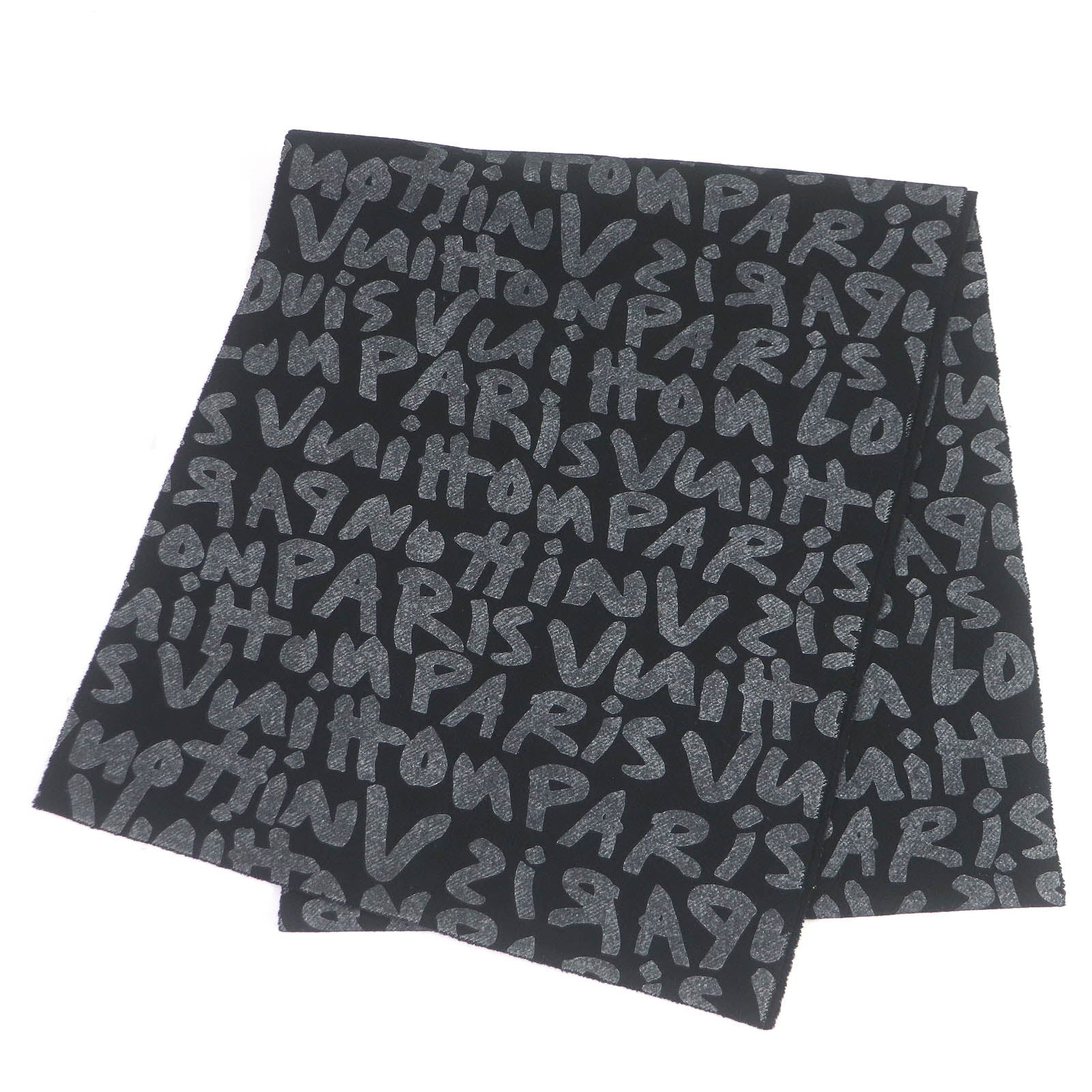 Louis Vuitton Wool Cashmere Graffiti Scarf