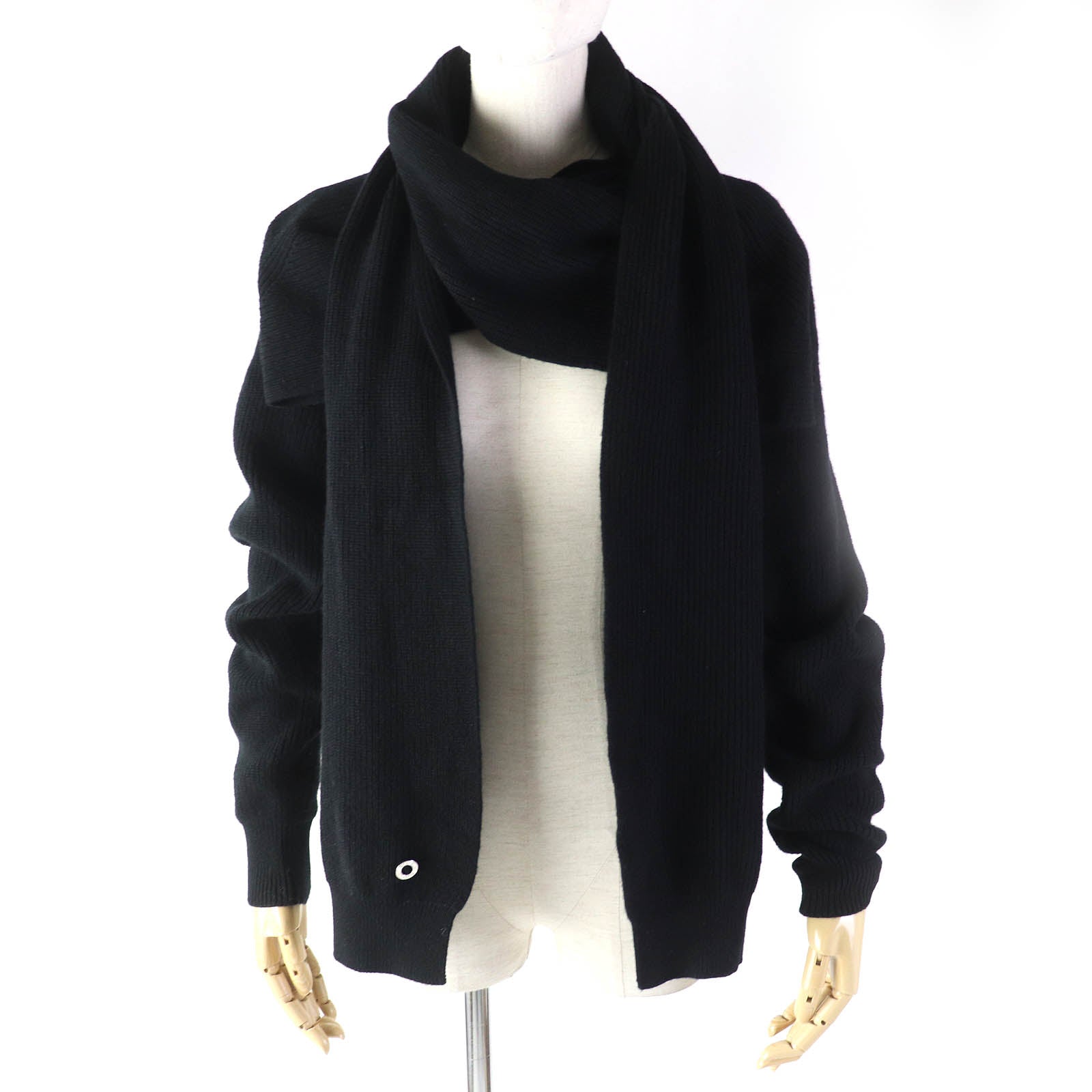 Hermes Cashmere Bolero Cardigan Black 34