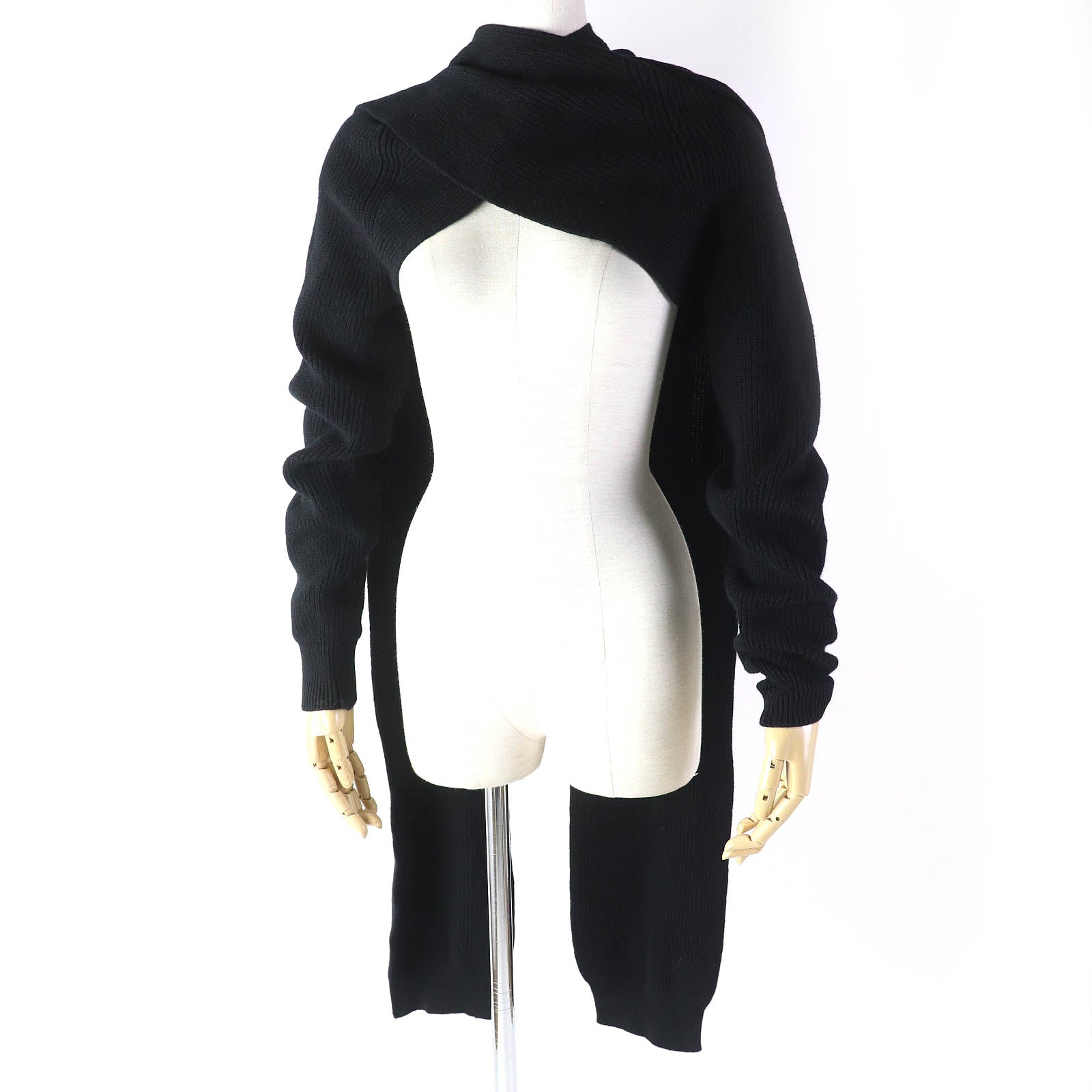 Hermes Cashmere Bolero Cardigan Black 34