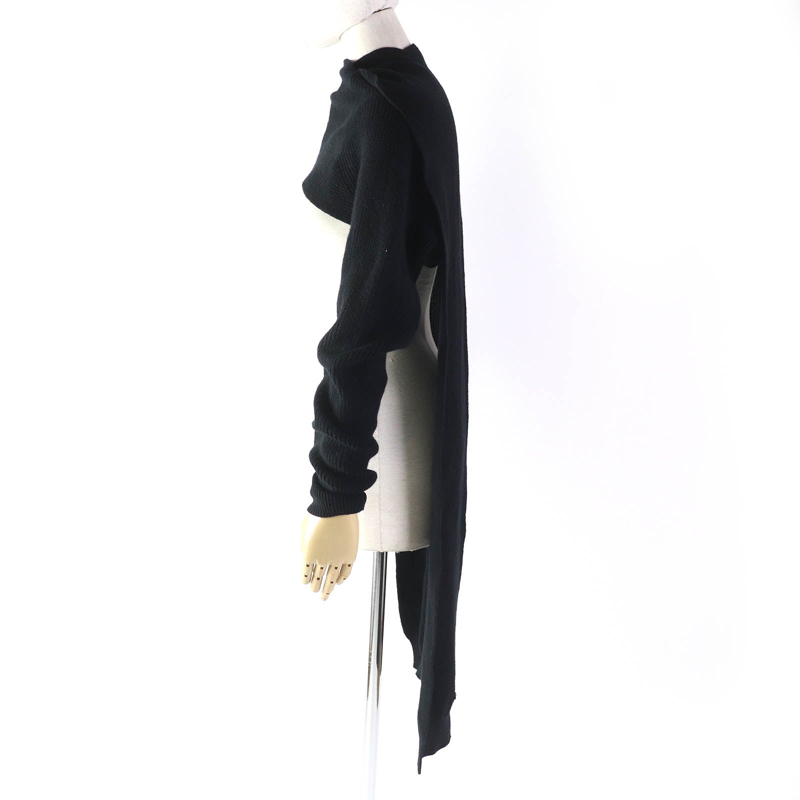 Hermes Cashmere Bolero Cardigan Black 34