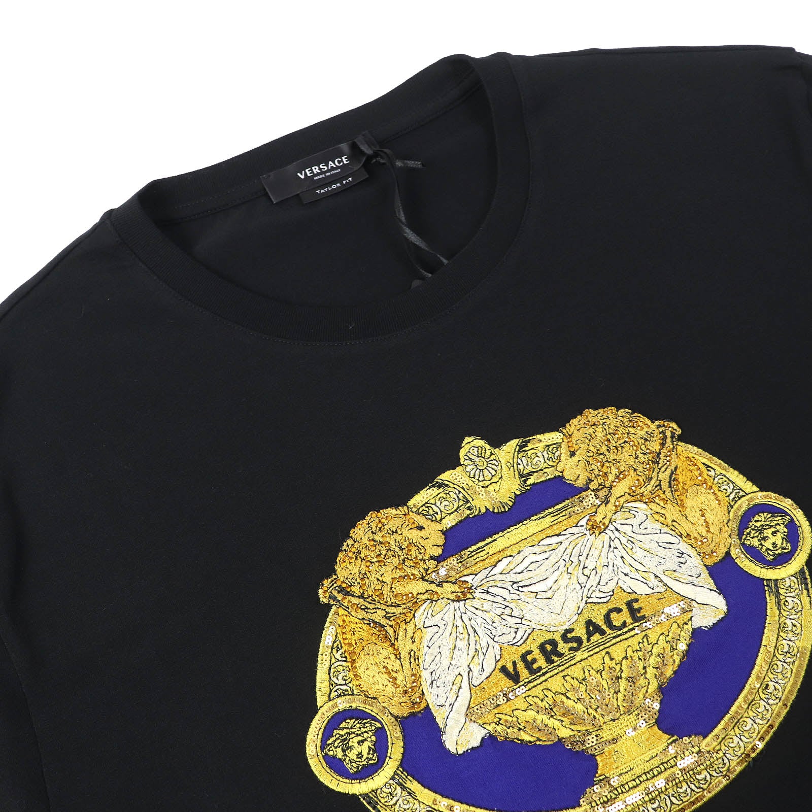 Versace Medusa Sequins T-shirt L Black