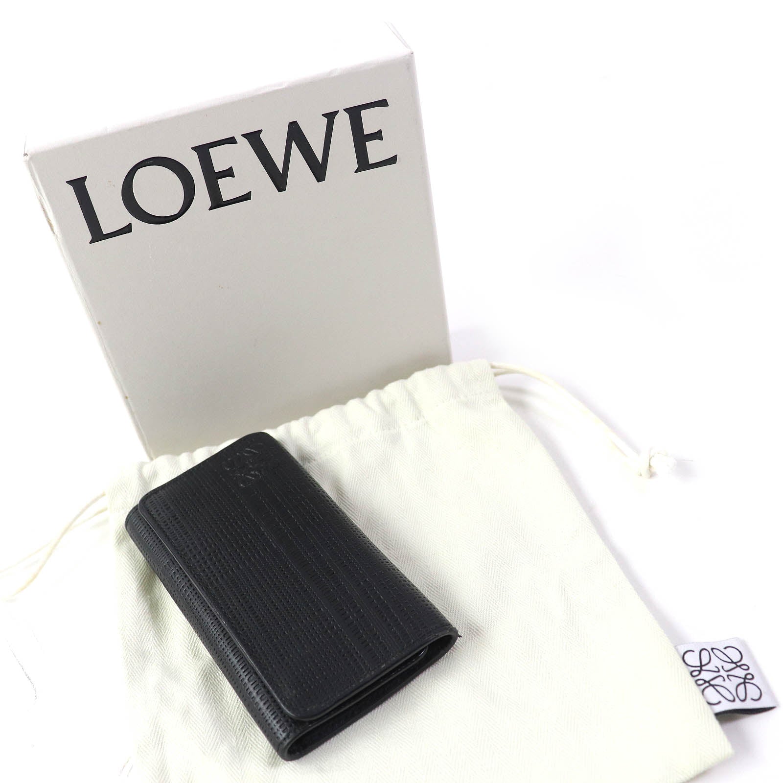 Loewe Leather Keycase Anagram Key Holder