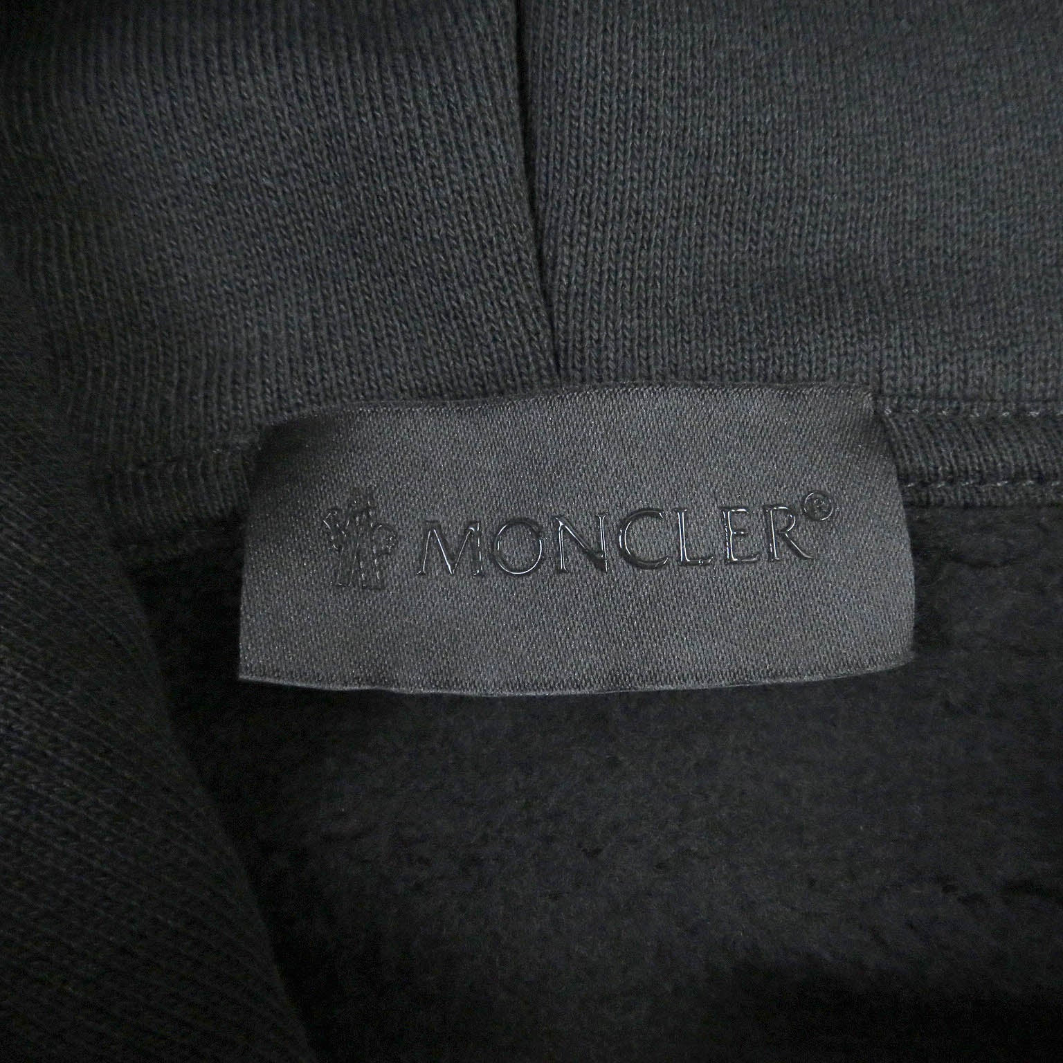 Moncler Cotton Logo Hoodie Black L