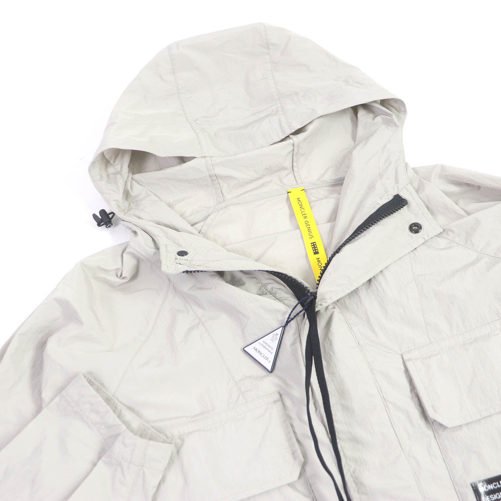 Moncler Nylon Jacket Gray Mens