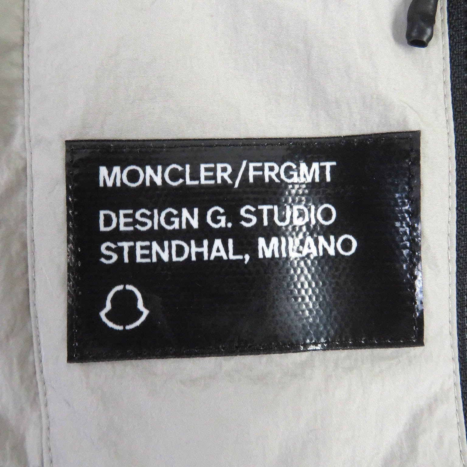 Moncler Nylon Jacket Gray Mens