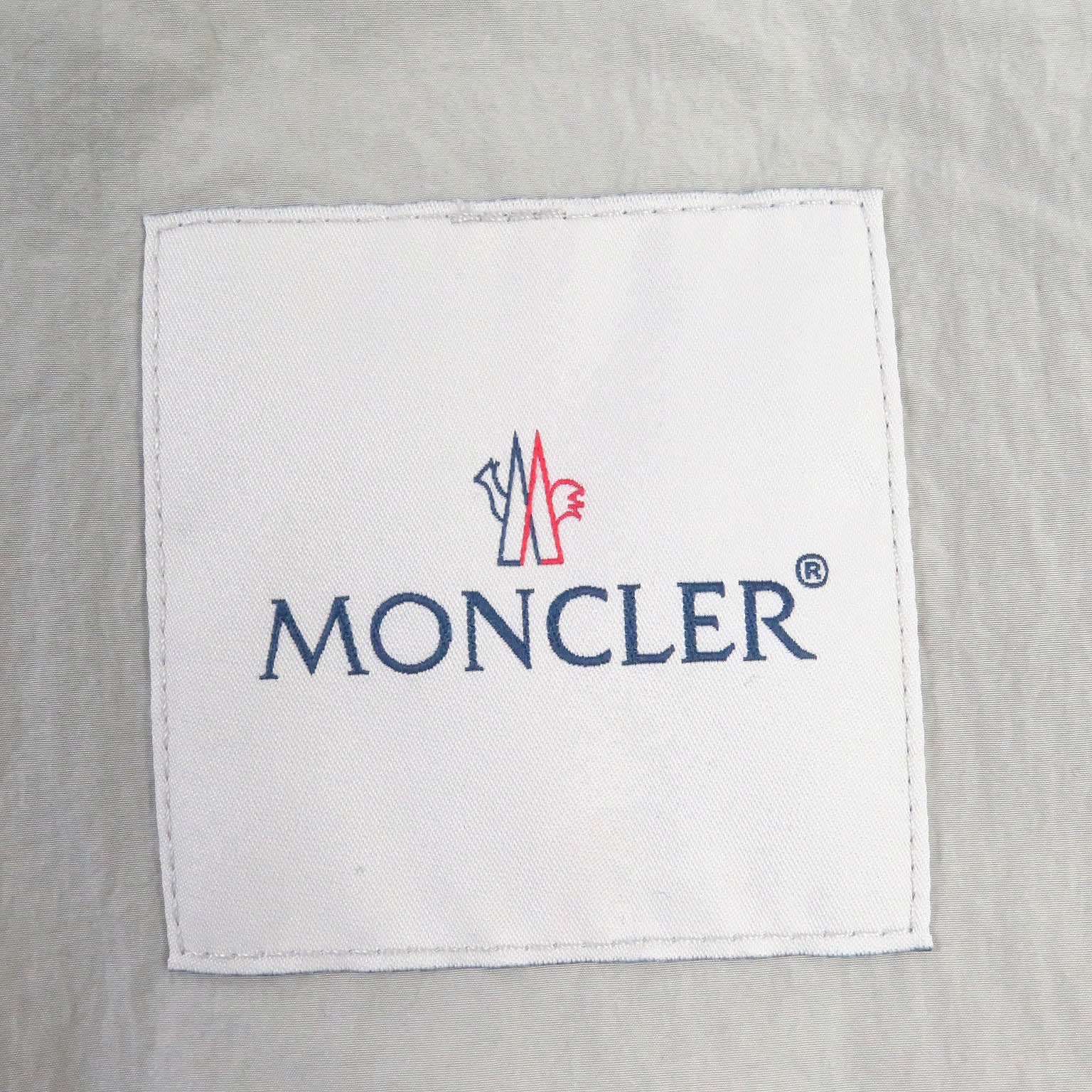 Moncler Nylon Jacket Gray Mens