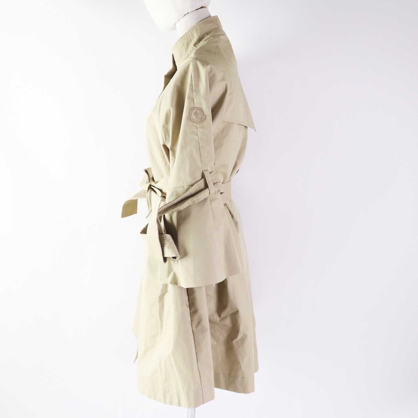 Moncler ADHAFERA A-line Coat Beige Women