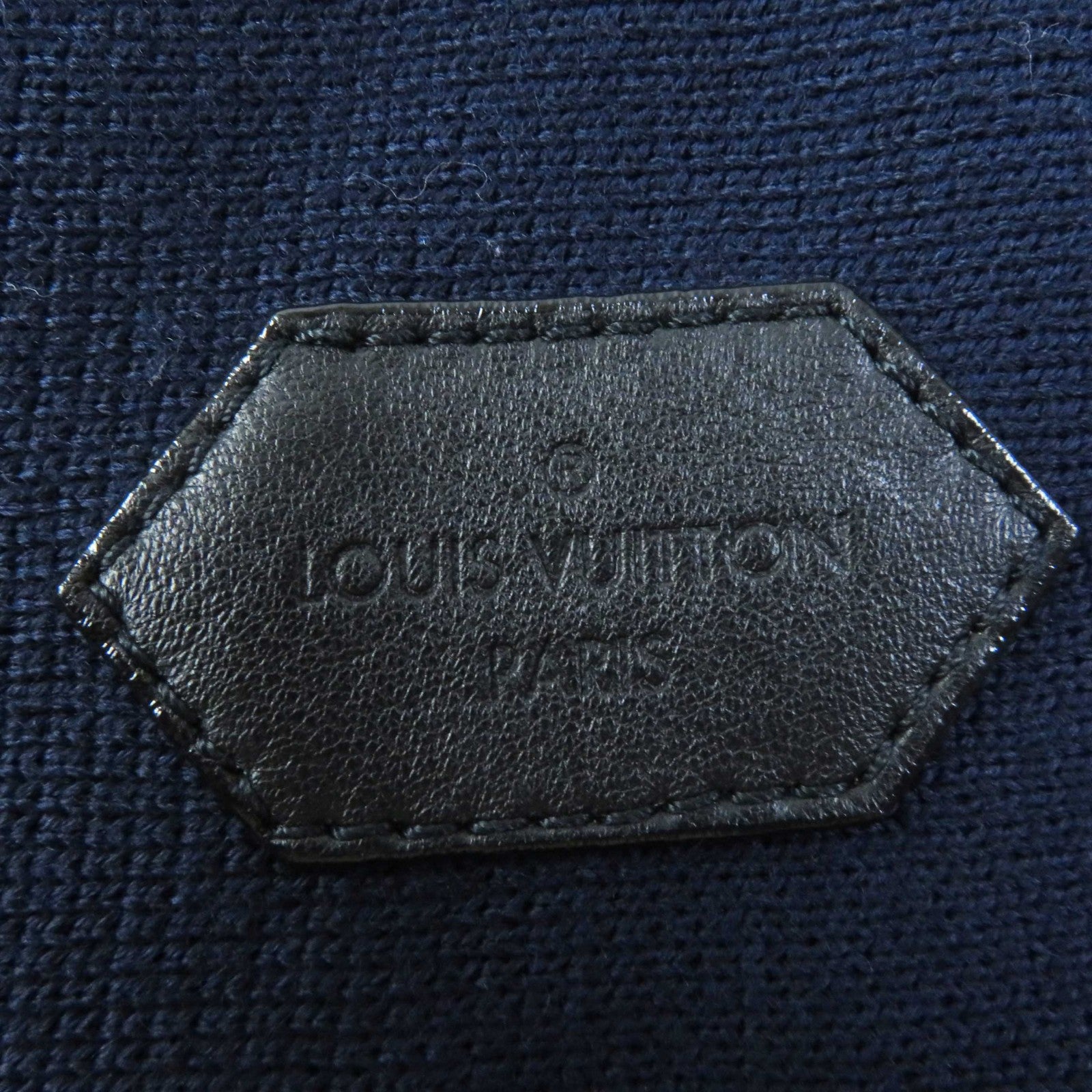 Louis Vuitton Wool Trapezoid Skirt Navy Black