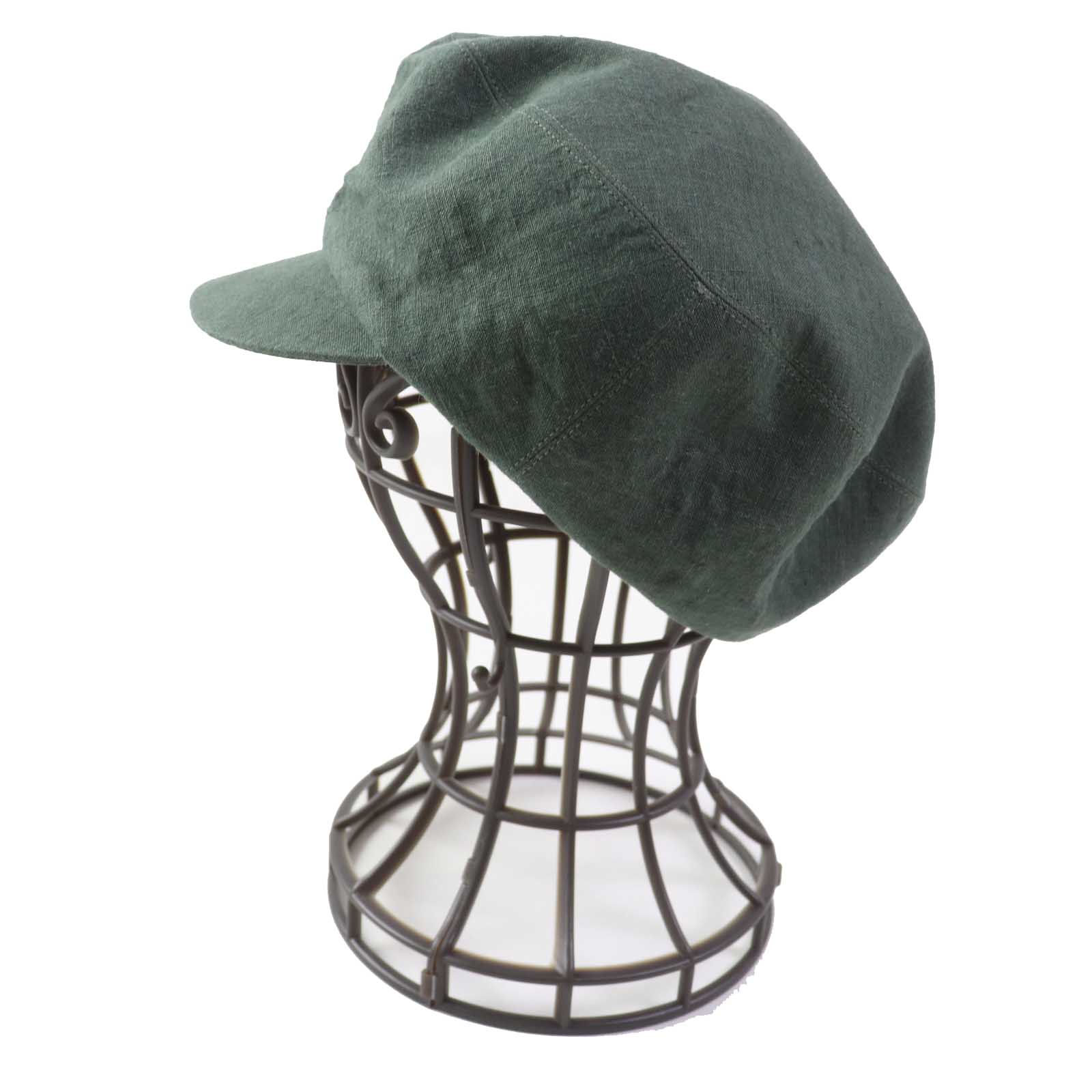 HERMES Linen Logo Embroidery Casquette Hat