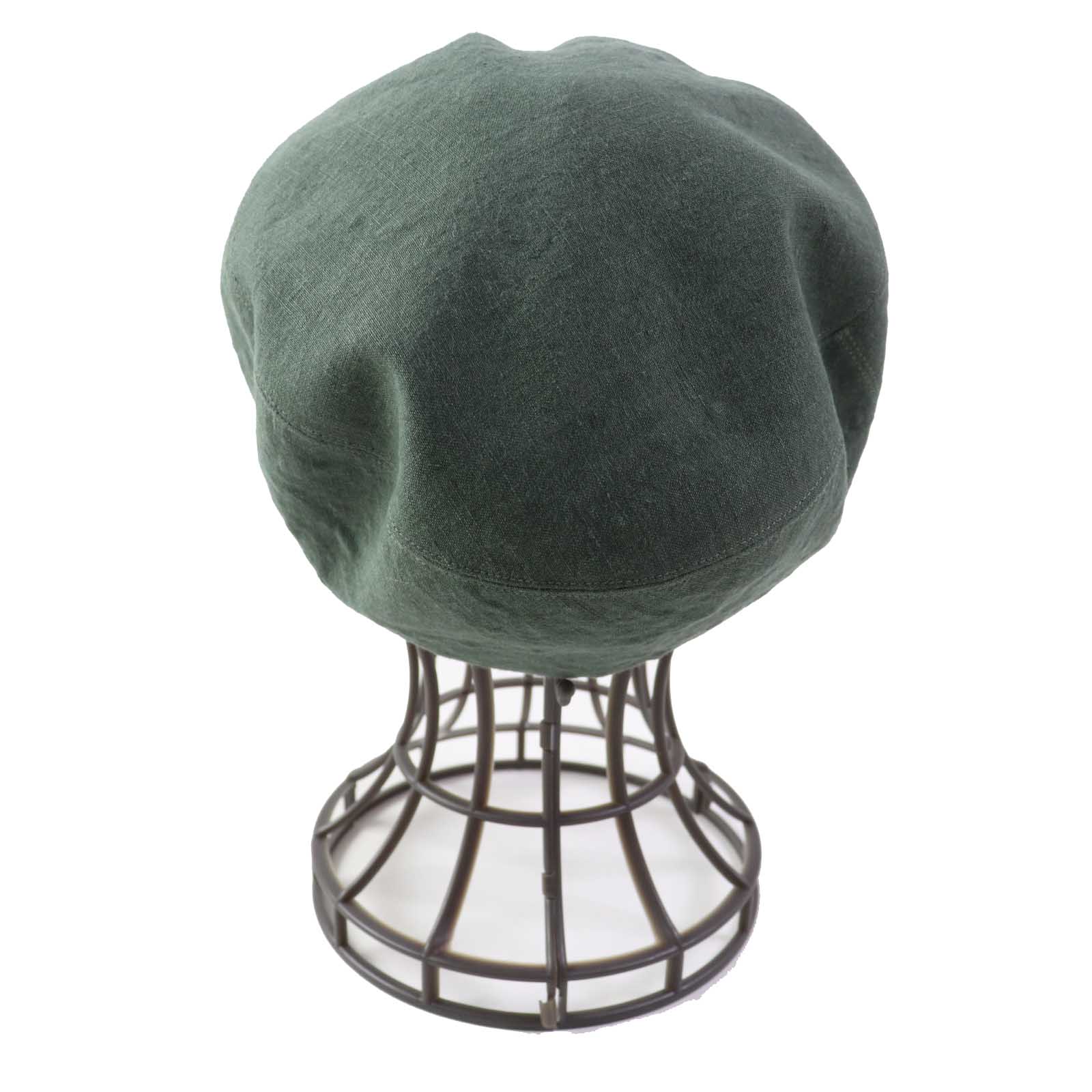 HERMES Linen Logo Embroidery Casquette Hat