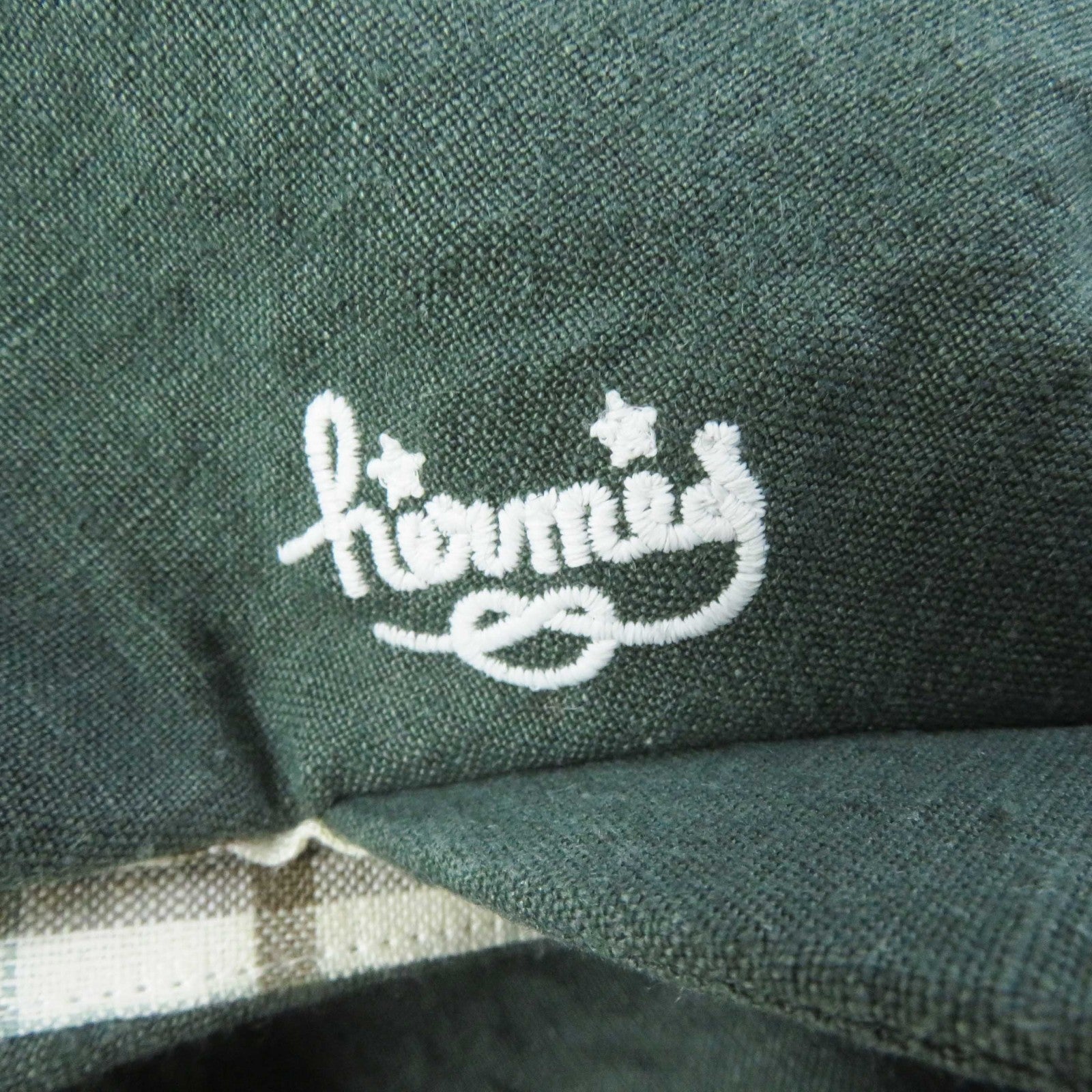 HERMES Linen Logo Embroidery Casquette Hat