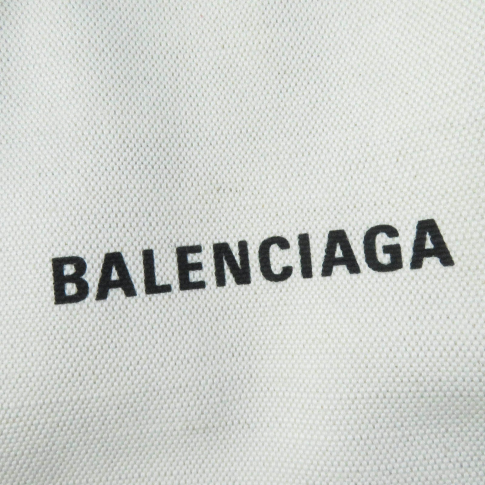 Balenciaga Small Cabas Cotton Canvas Calfskin Handbag