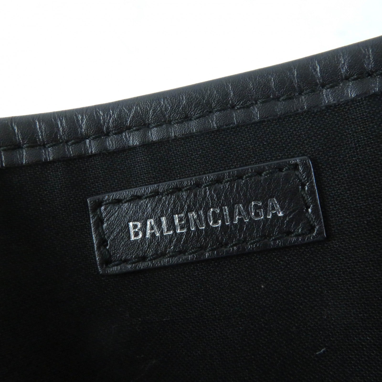 Balenciaga Small Cabas Cotton Canvas Calfskin Handbag