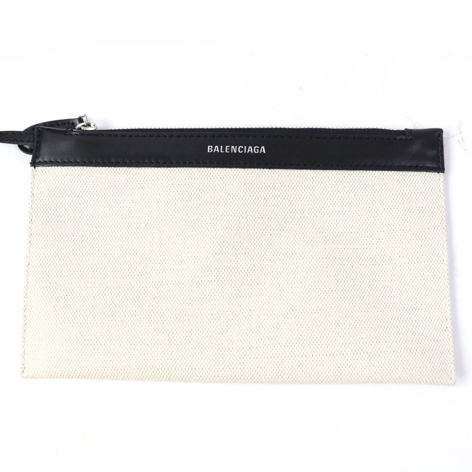 Balenciaga Small Cabas Cotton Canvas Calfskin Handbag