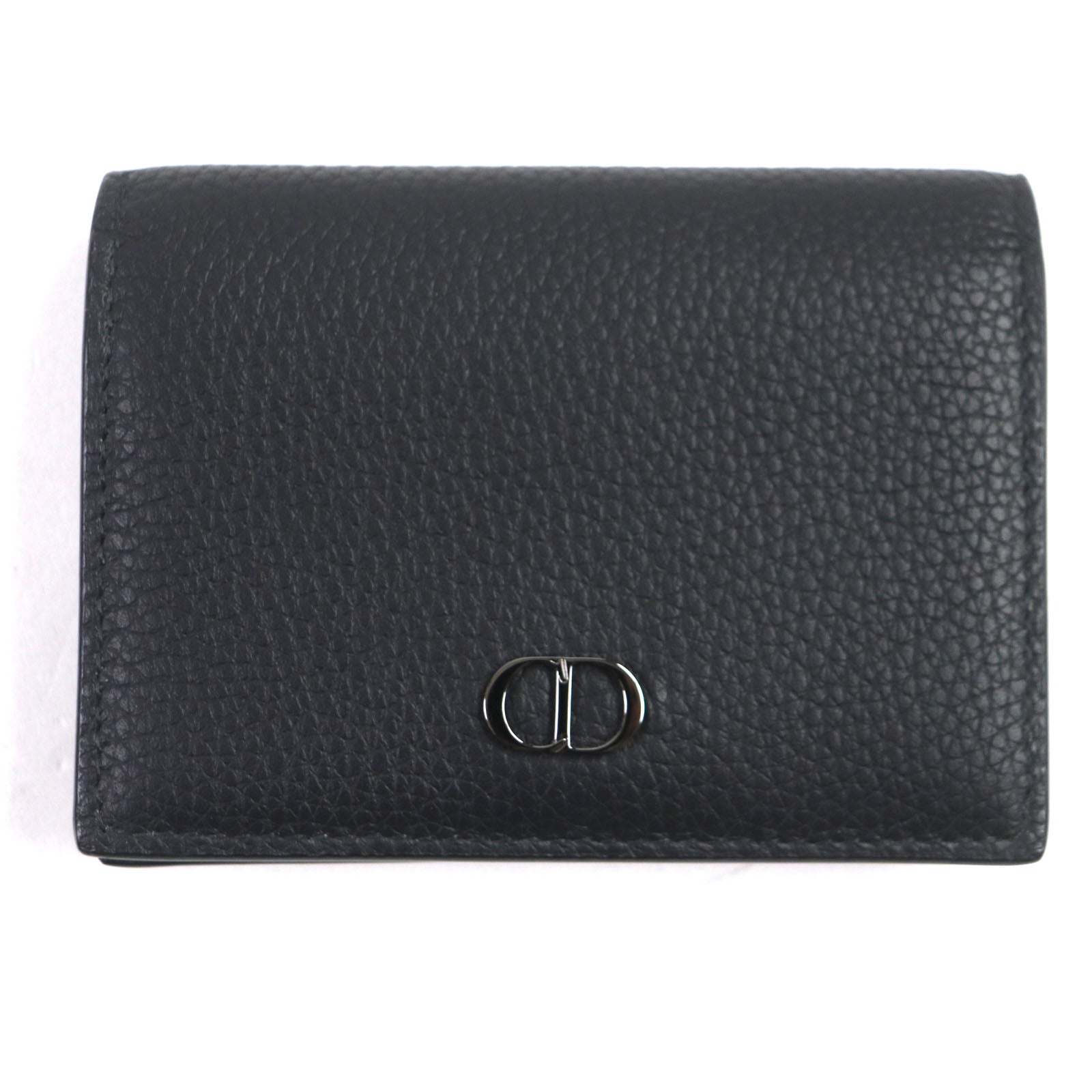 Dior Leather CD Logo Metal Card Holder