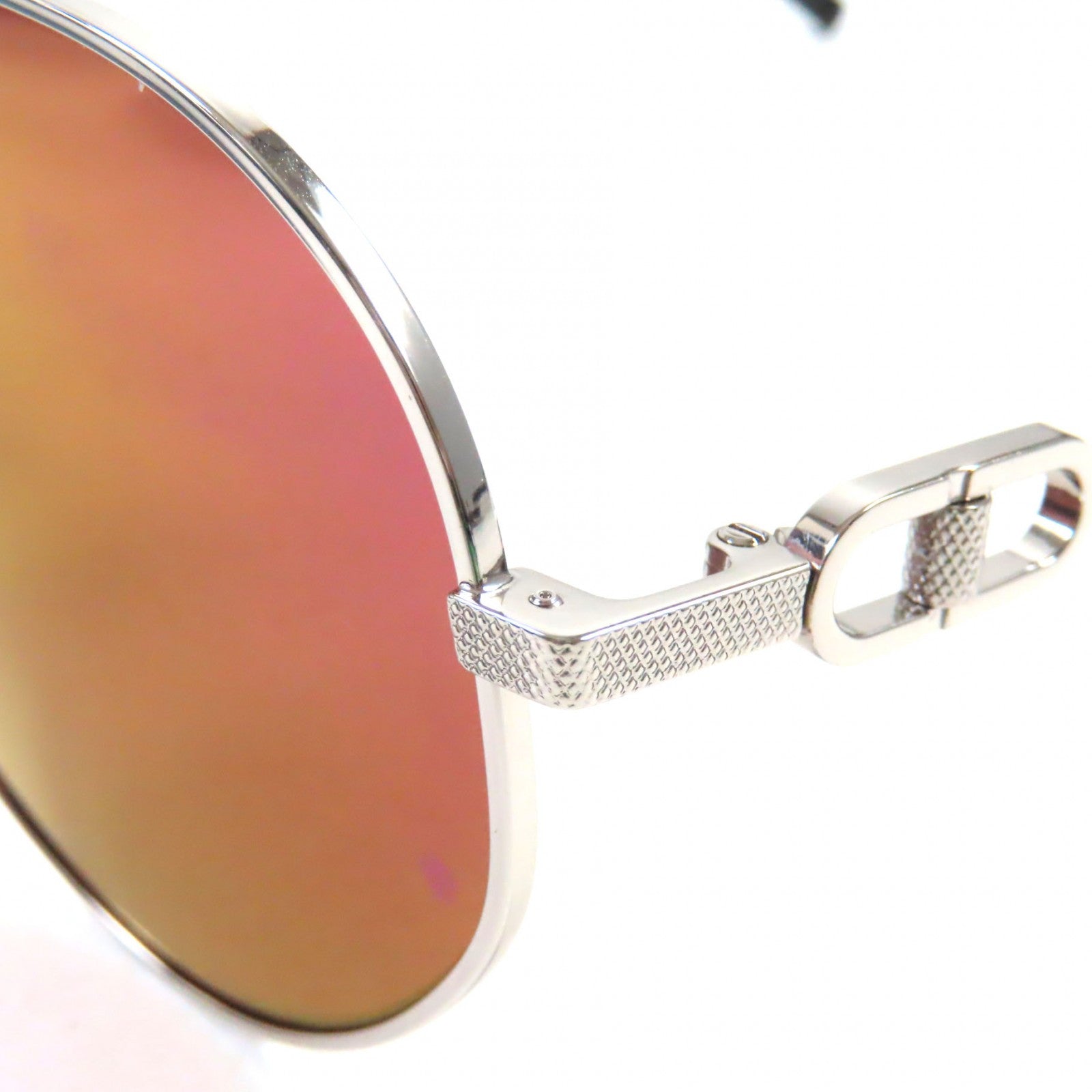 Dior CD Link A1U Round Sunglasses Silver Black