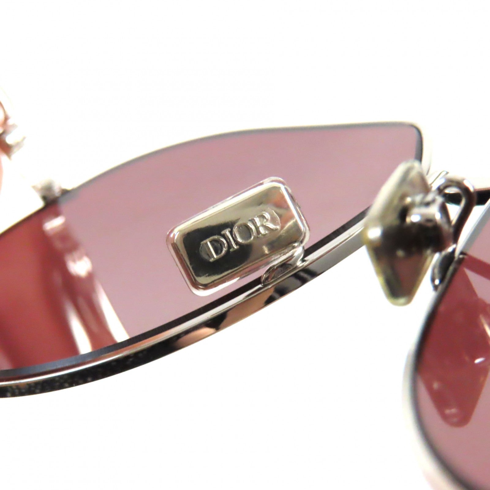 Dior CD Link A1U Round Sunglasses Silver Black