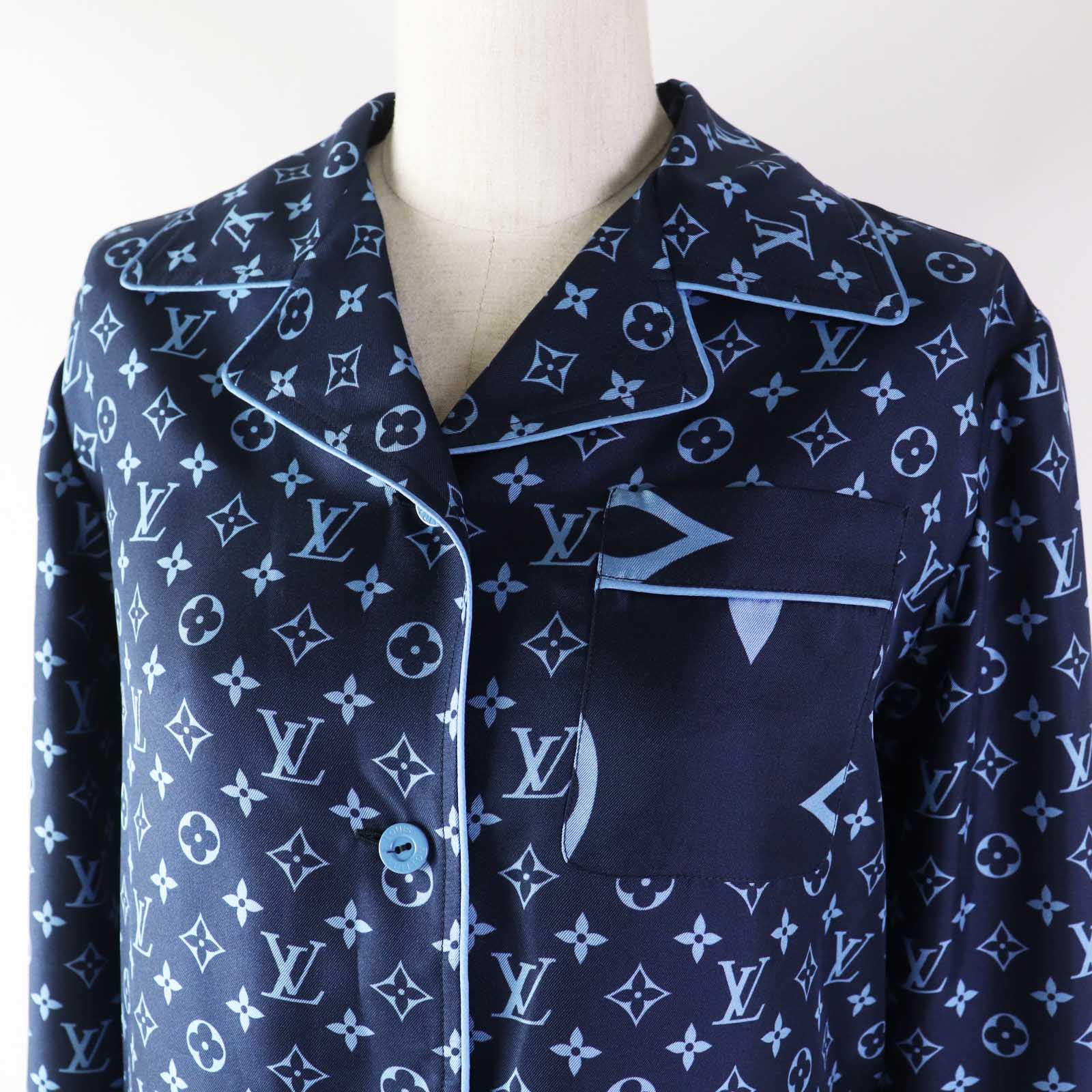 Louis Vuitton Silk Monogram Pajama Shirt