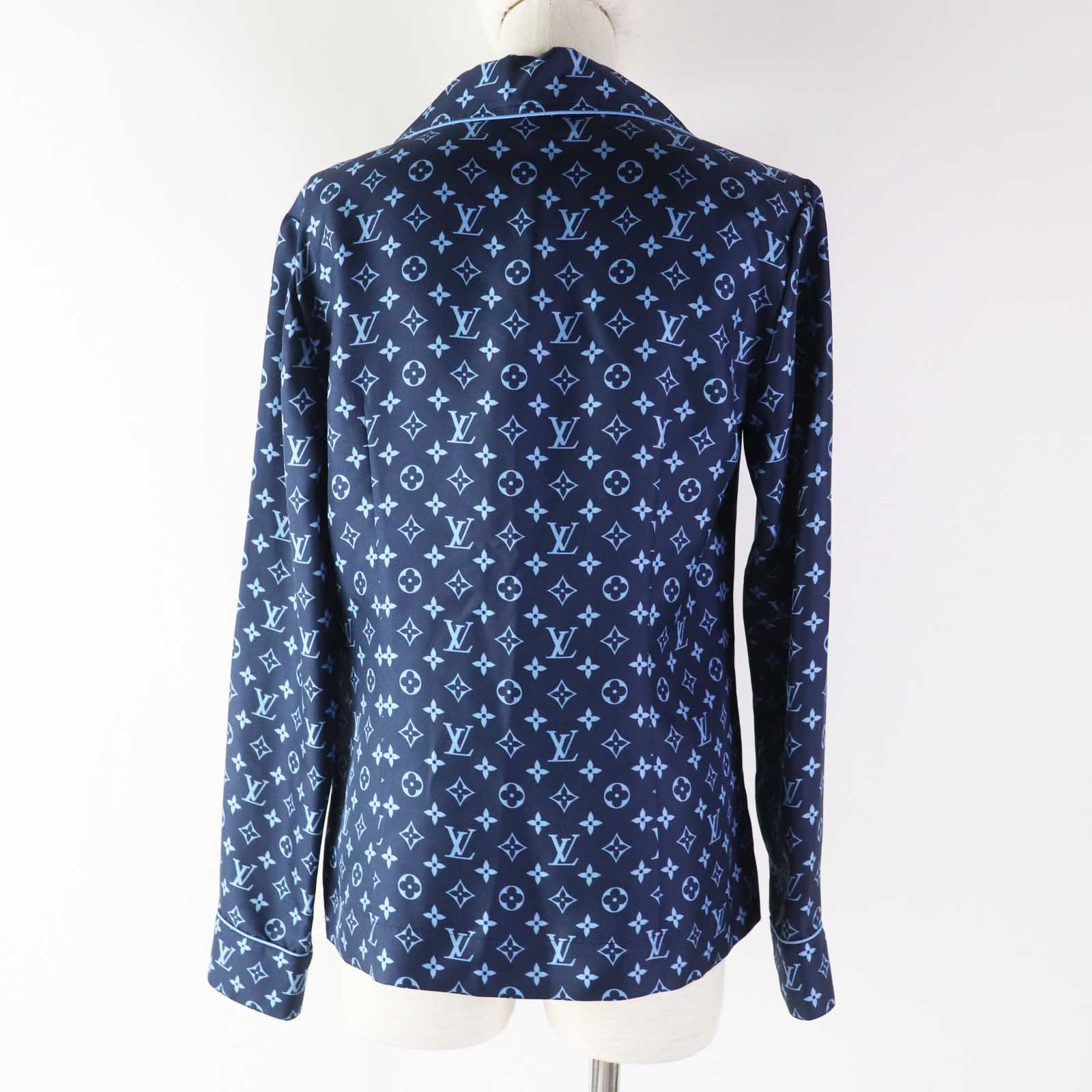 Louis Vuitton Silk Monogram Pajama Shirt