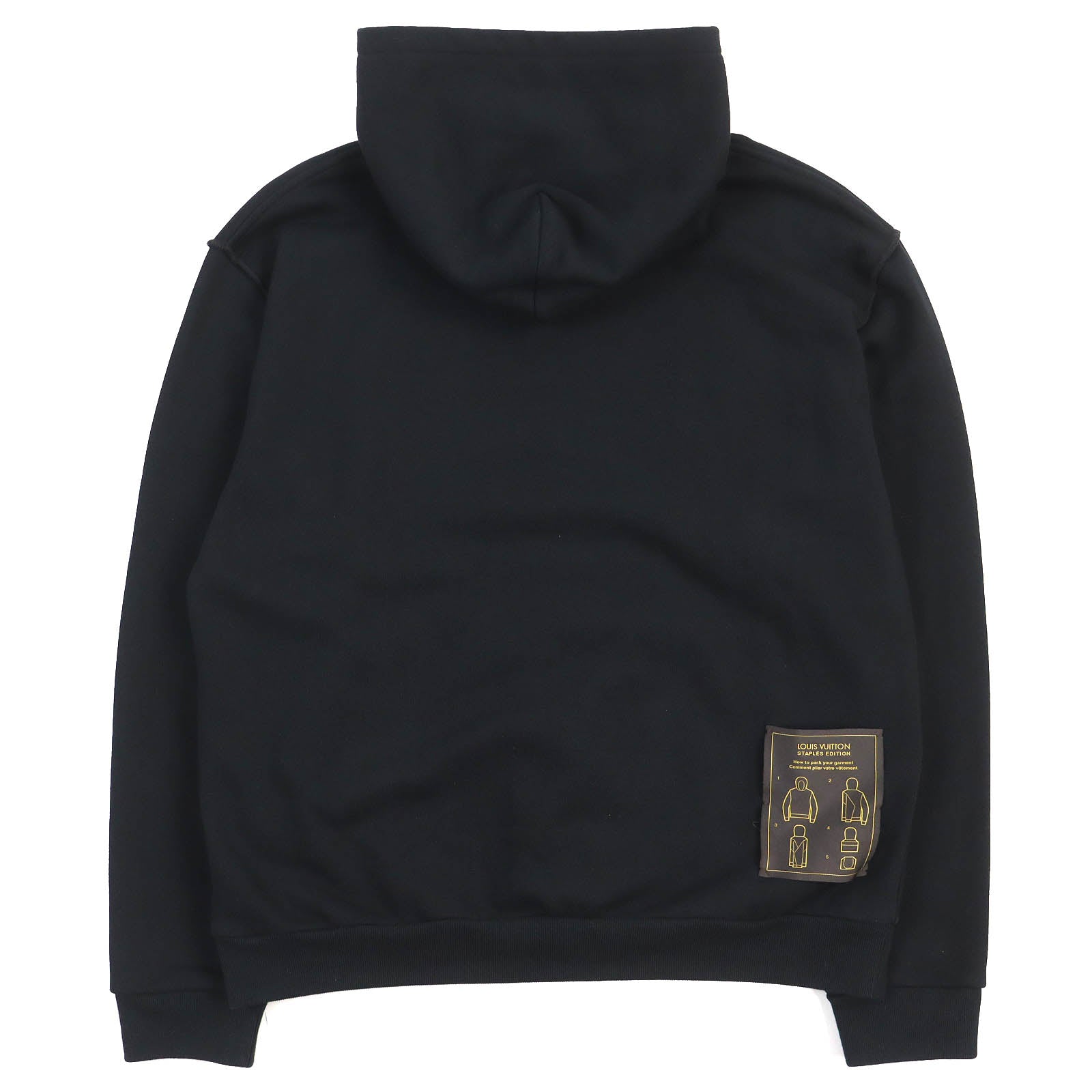 Louis Vuitton Cotton Hoodie Pullover Black L