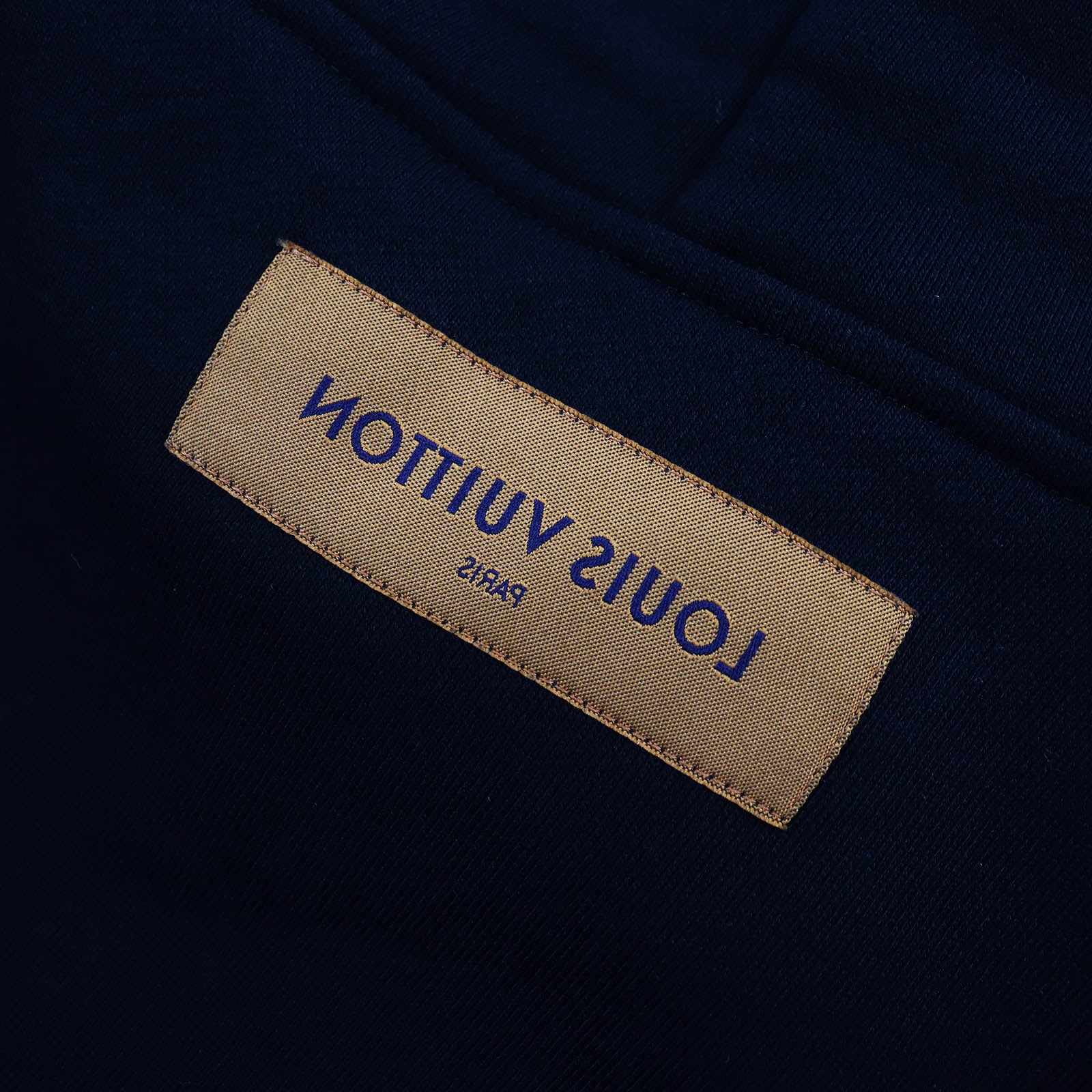 Louis Vuitton Cotton Hoodie Pullover Black L