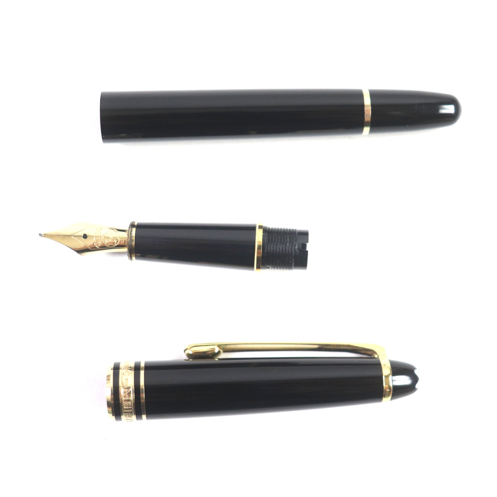 Montblanc Meisterstuck K14 Fountain Pen Black Gold