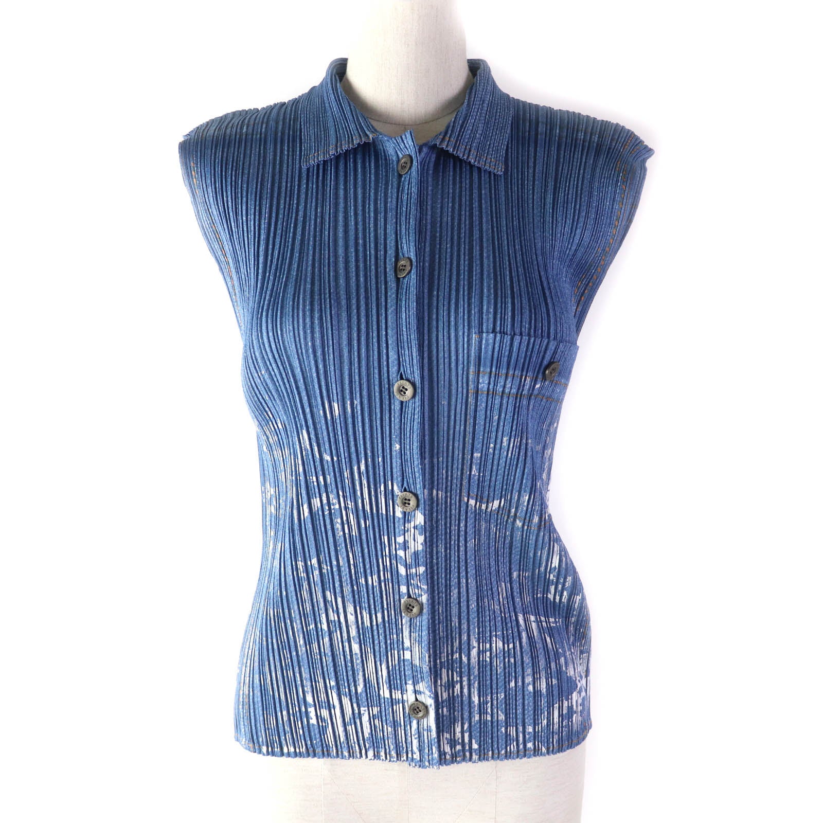 PLEATS PLEASE PP22-JE814 Sleeveless Shirt