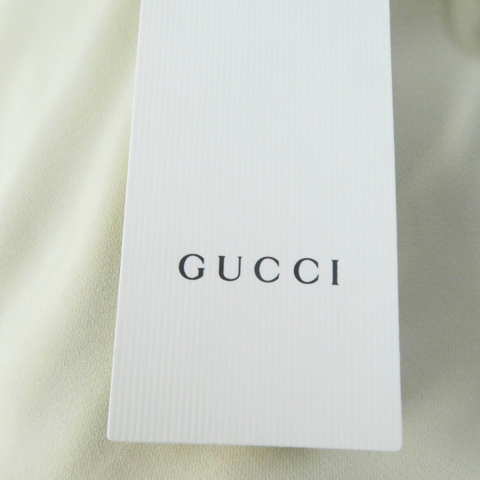 GUCCI Rayon Silk Back Print Open Collar Shirt