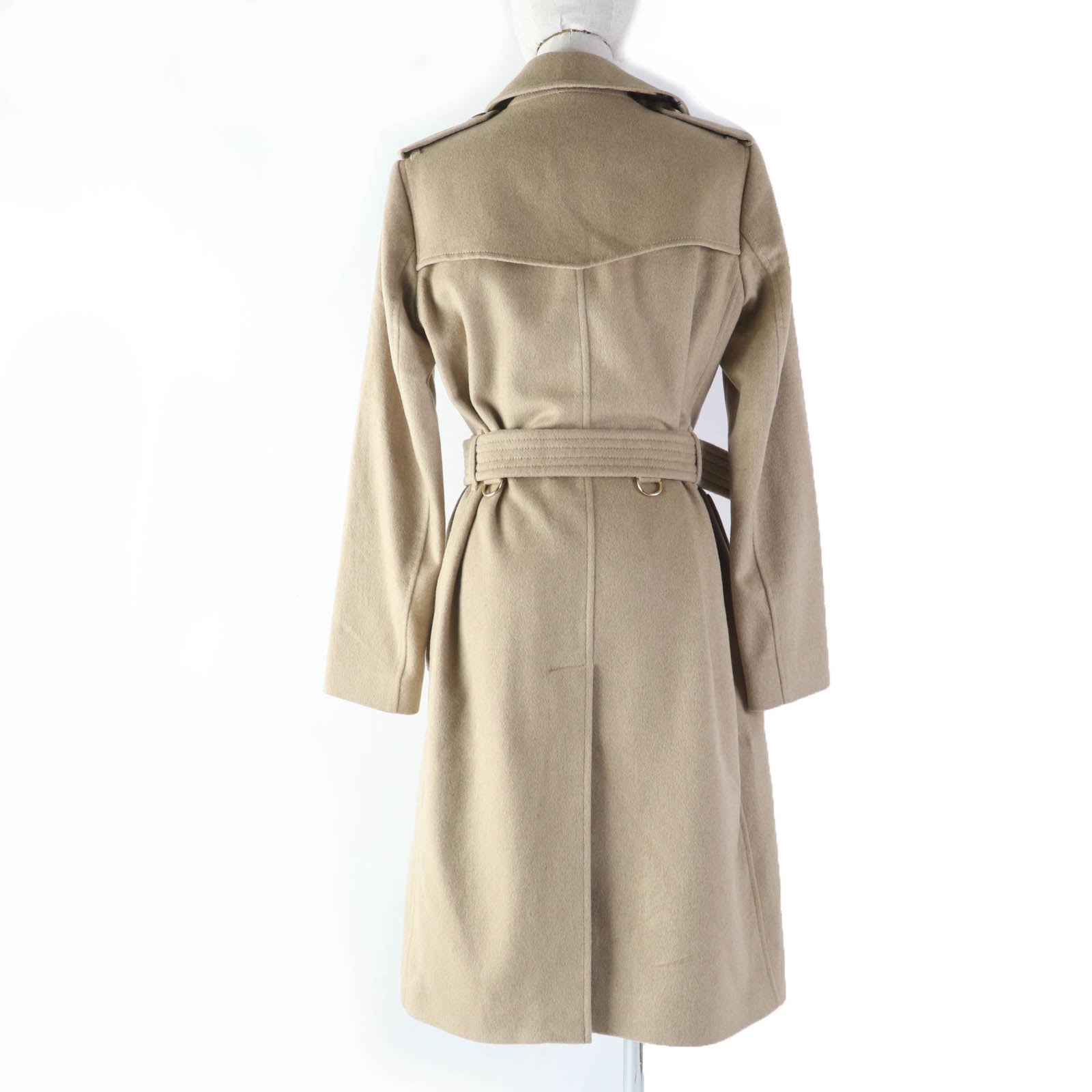 Burberry Cashmere Trench Coat Beige 36