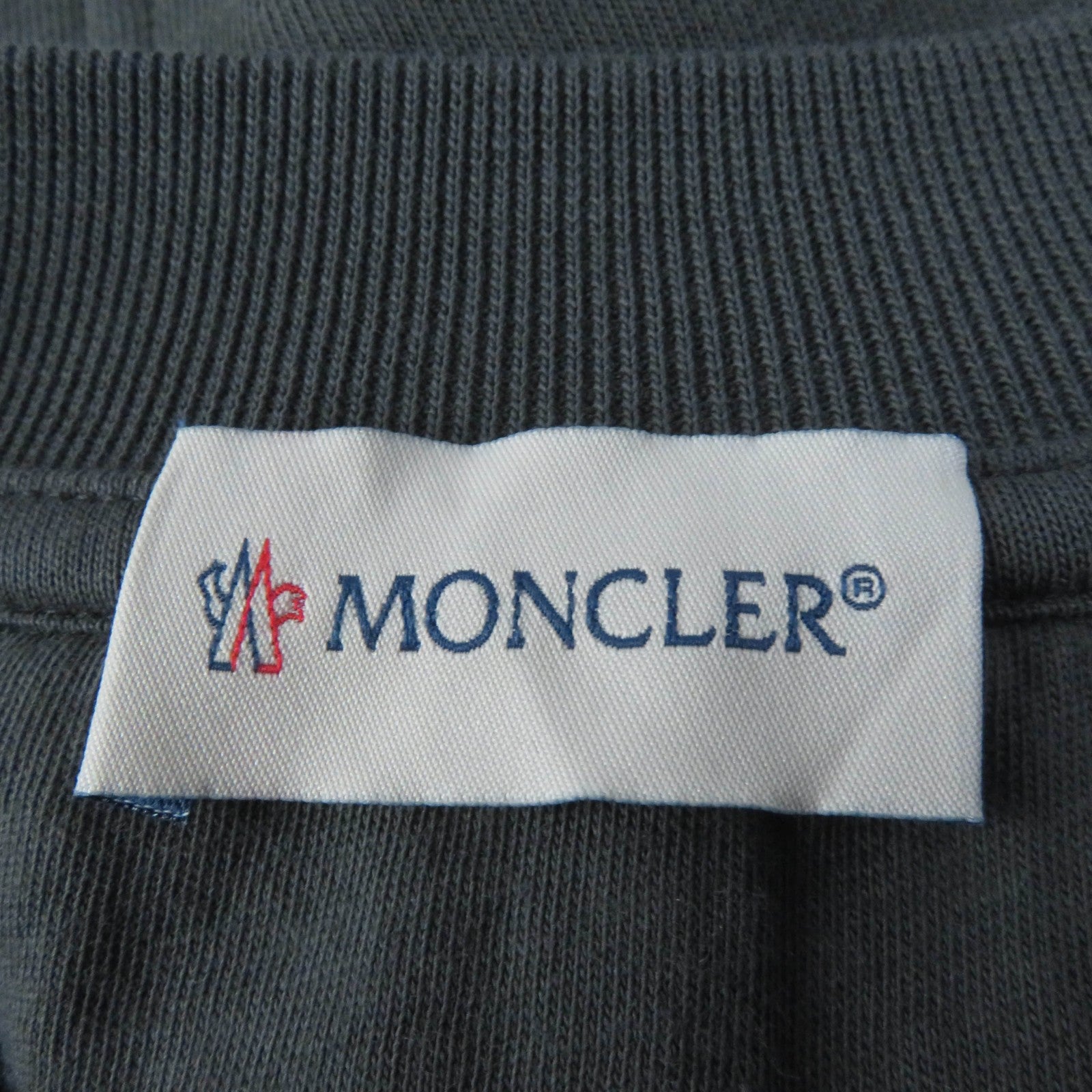 Moncler Logo Patch Sweatshirt Charcoal Gray S Women