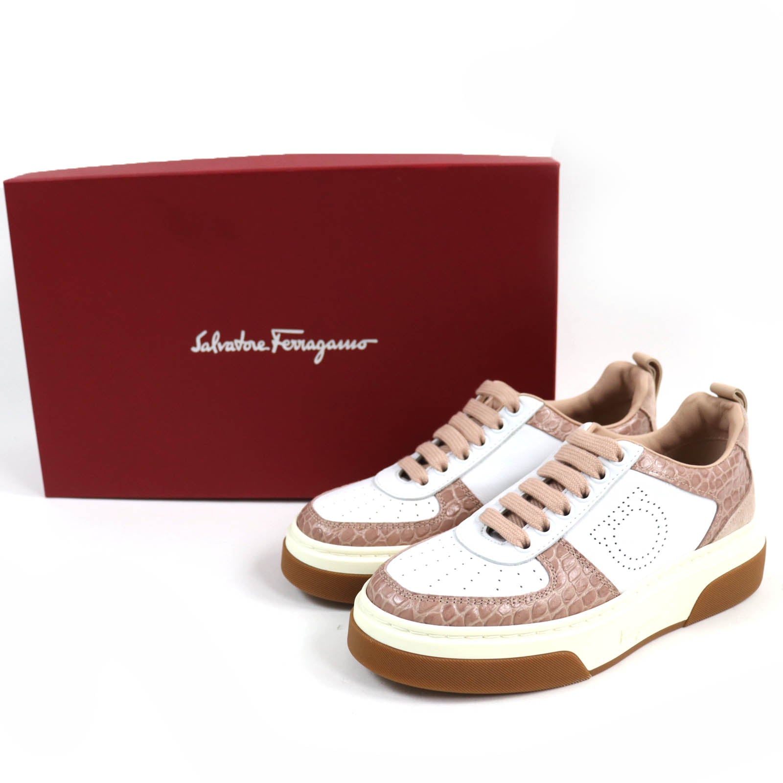 Salvatore Ferragamo Cassina Leather Sneakers Women