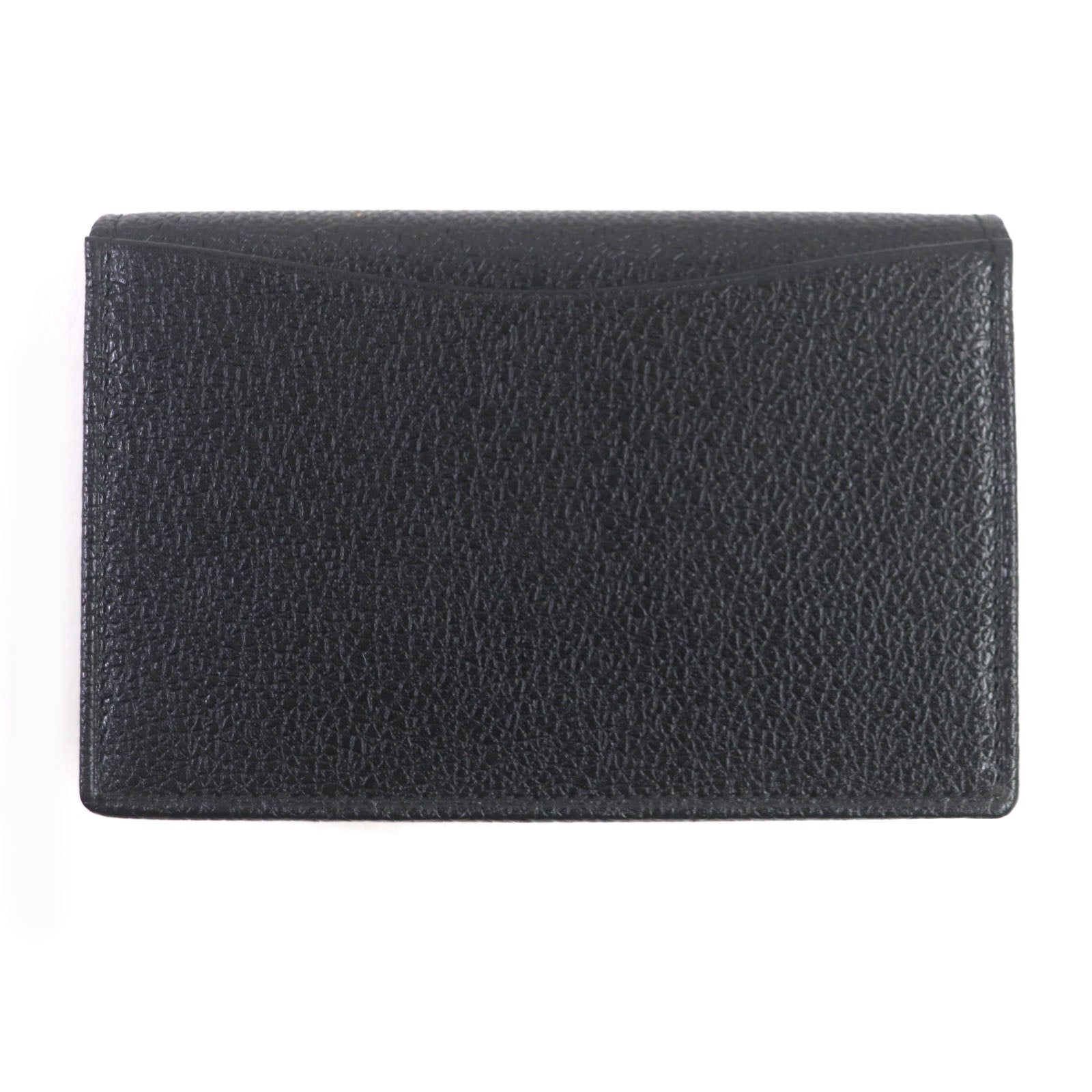 BVLGARI Leather Card Case Black