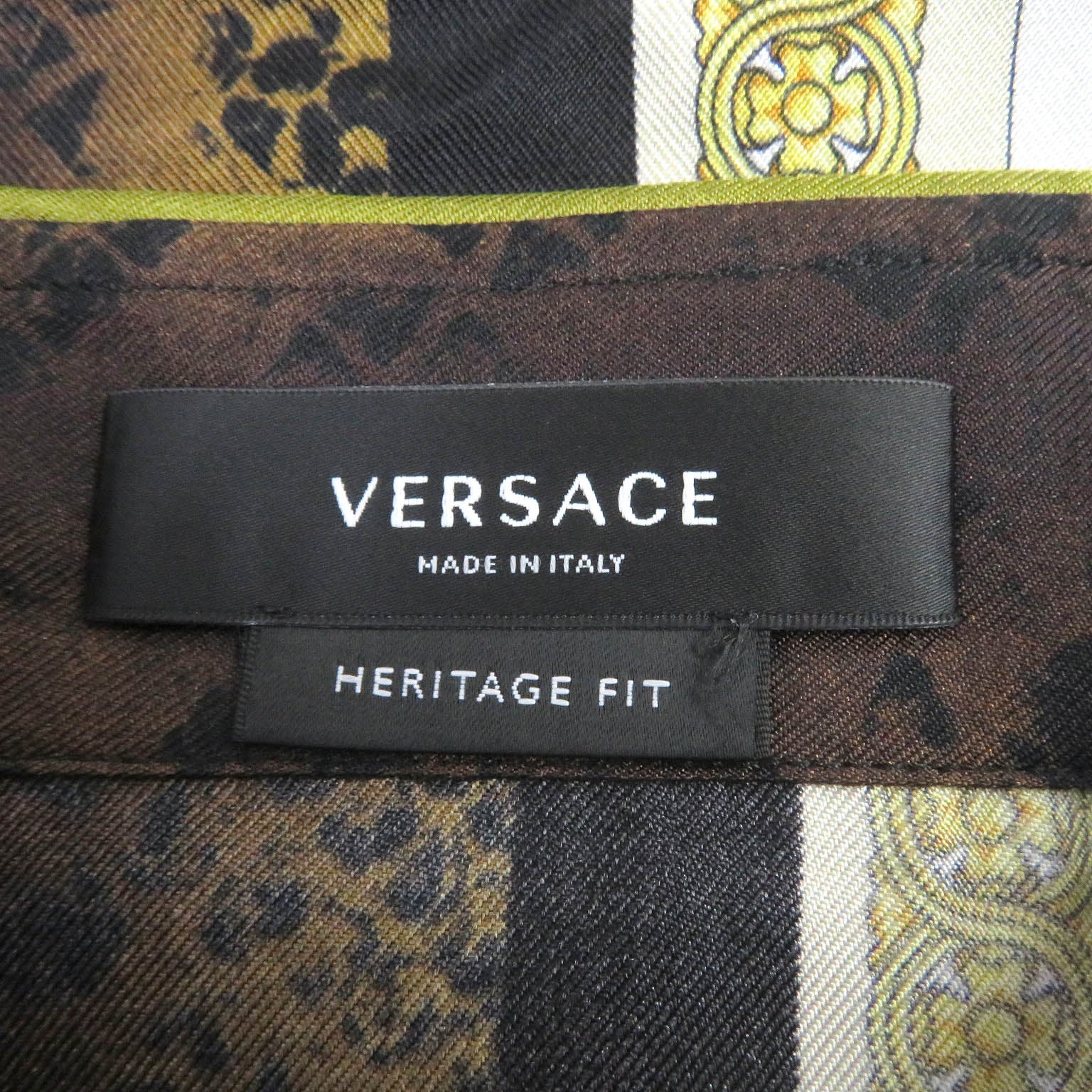 Versace Silk Baroque Medusa Python Shirt