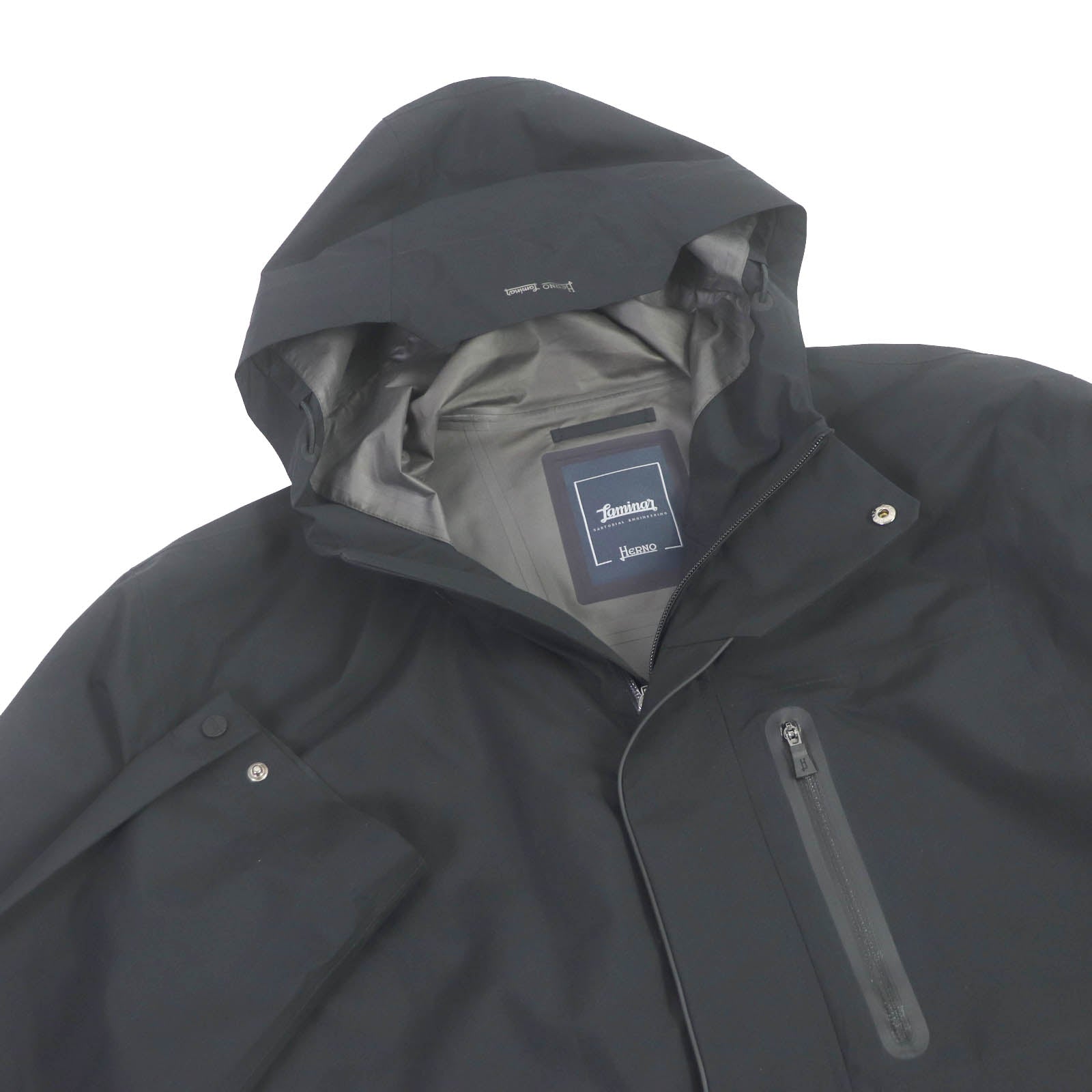 Herno GORE-TEX Hooded Long Coat Black