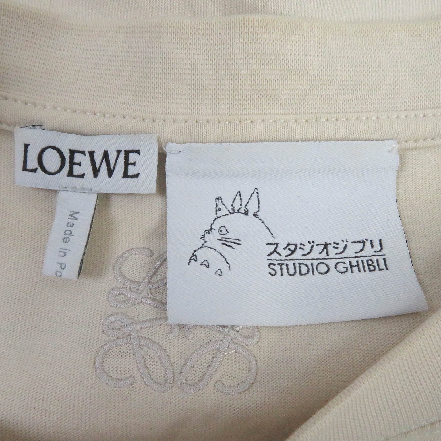 Loewe Totoro T-shirt XS Black Cotton