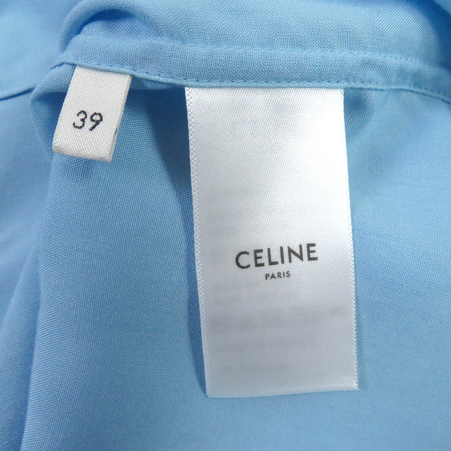 Celine Rayon Logo Embroidered Bowling Shirt