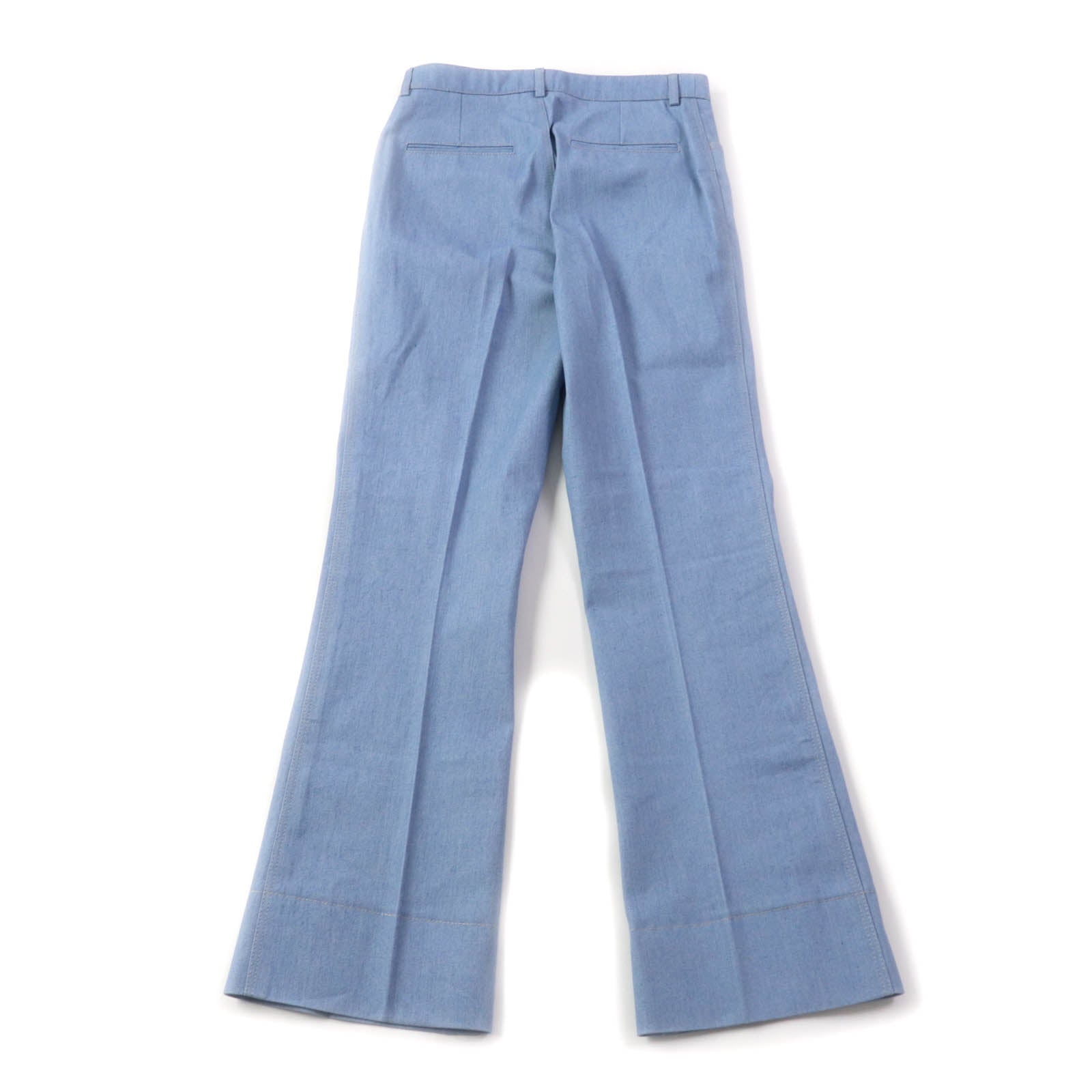 Saint Laurent Cotton Denim Pants Light Blue