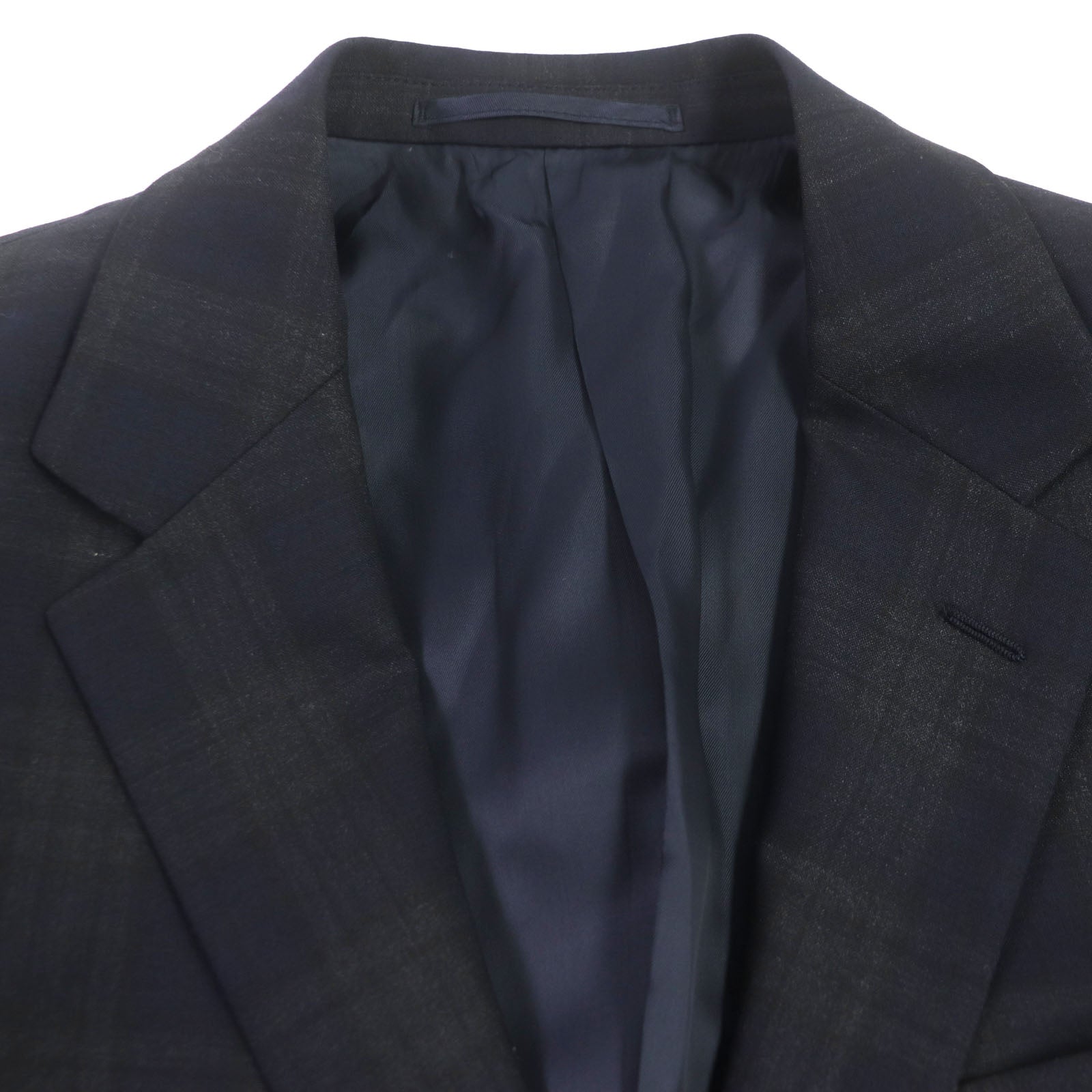 Prada Wool Check Pattern Suit Jacket and Pants