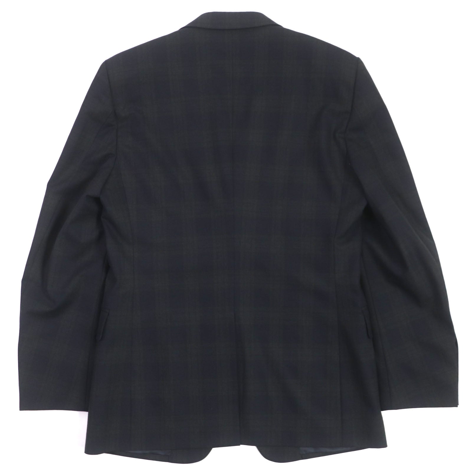 Prada Wool Check Pattern Suit Jacket and Pants