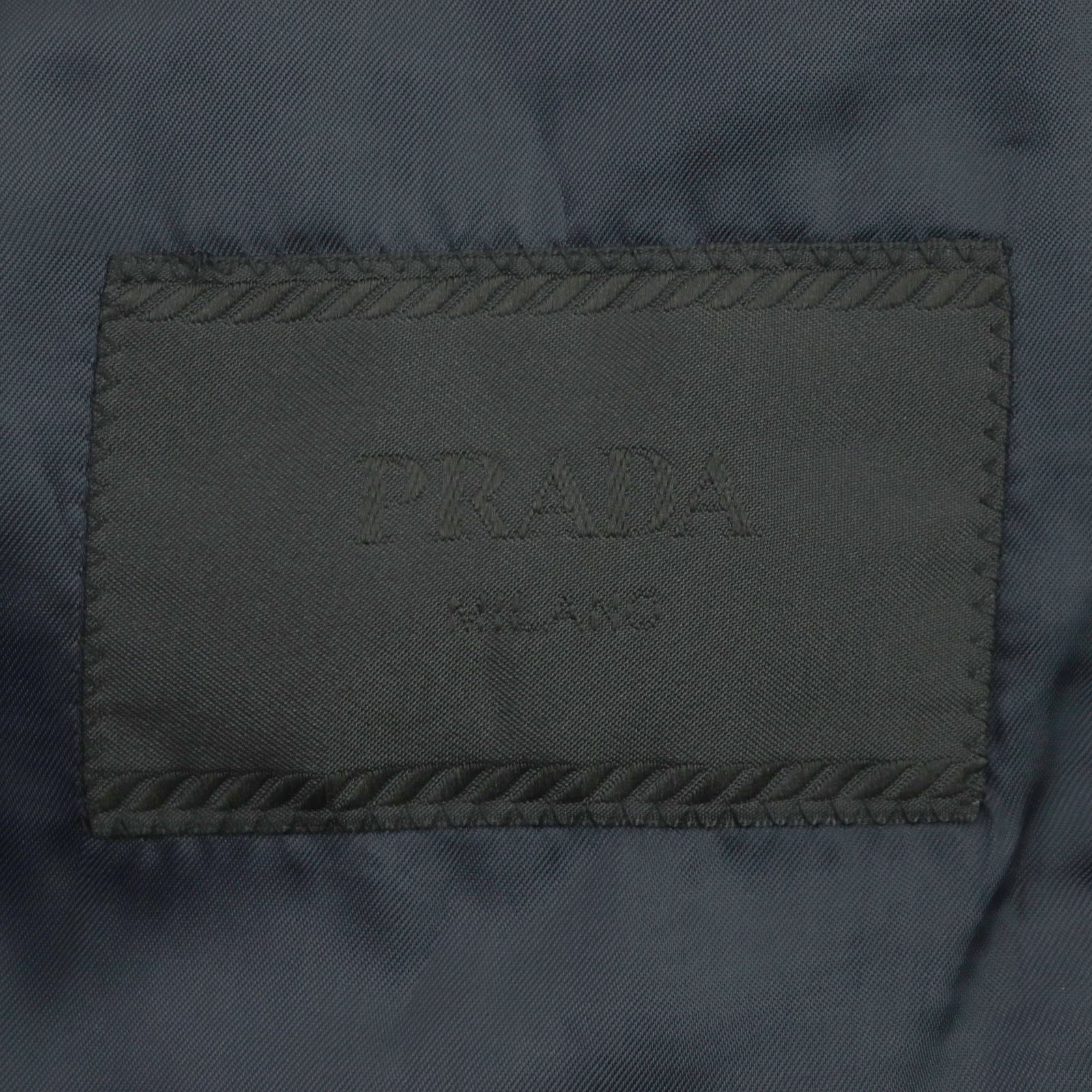 Prada Wool Check Pattern Suit Jacket and Pants