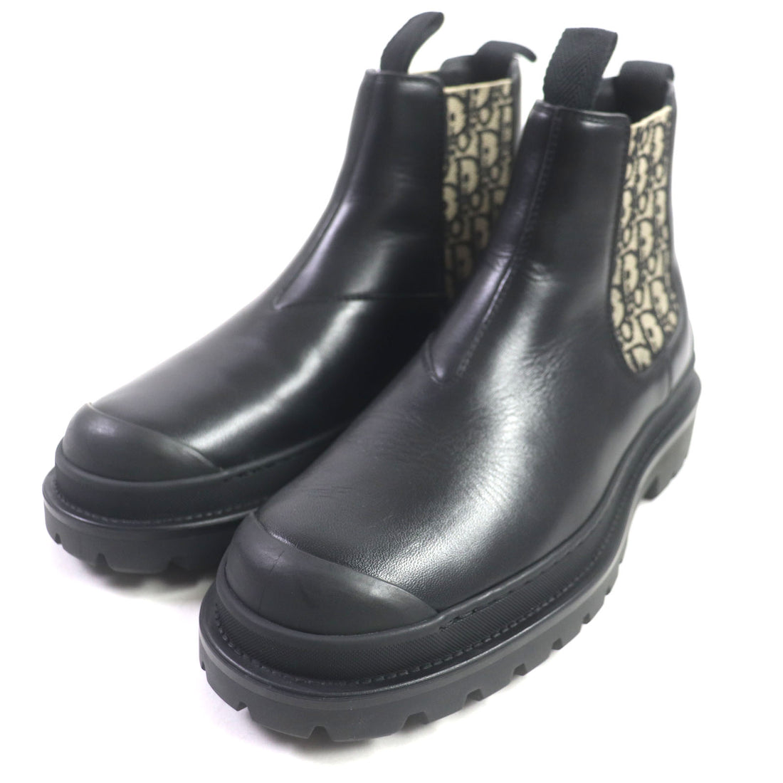 Dior Explorer Chelsea Leather Boots Black 39