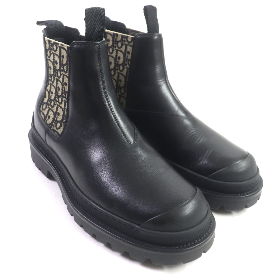 Dior Explorer Chelsea Leather Boots Black 39