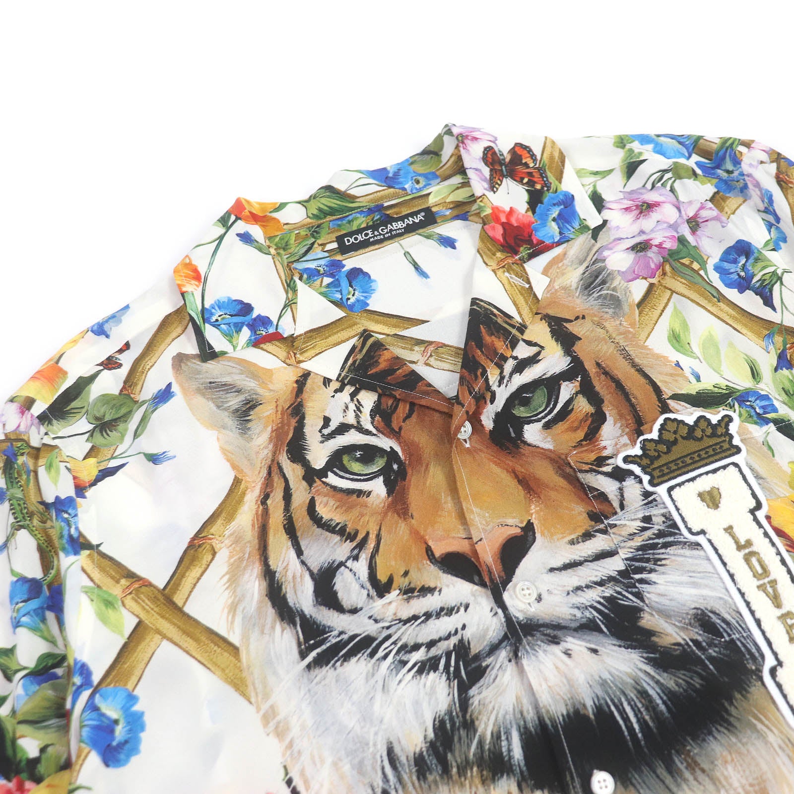 Dolce & Gabbana Silk Aloha Bowling Shirt