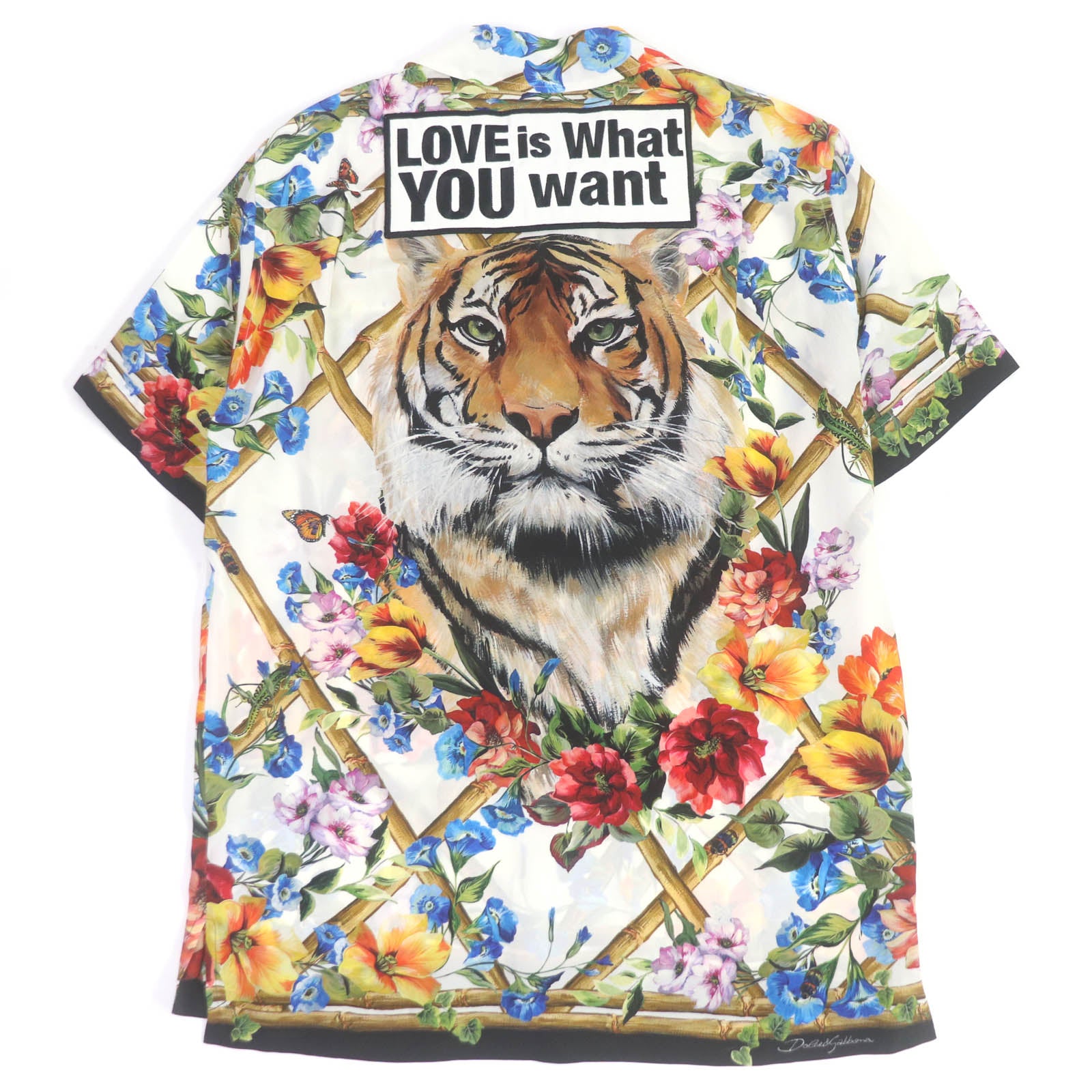 Dolce & Gabbana Silk Aloha Bowling Shirt