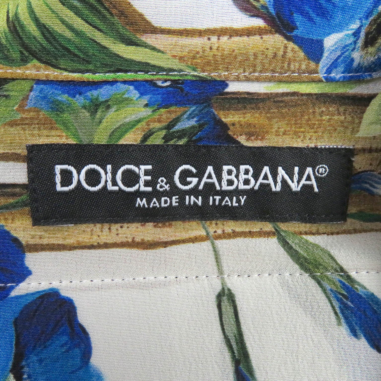 Dolce & Gabbana Silk Aloha Bowling Shirt