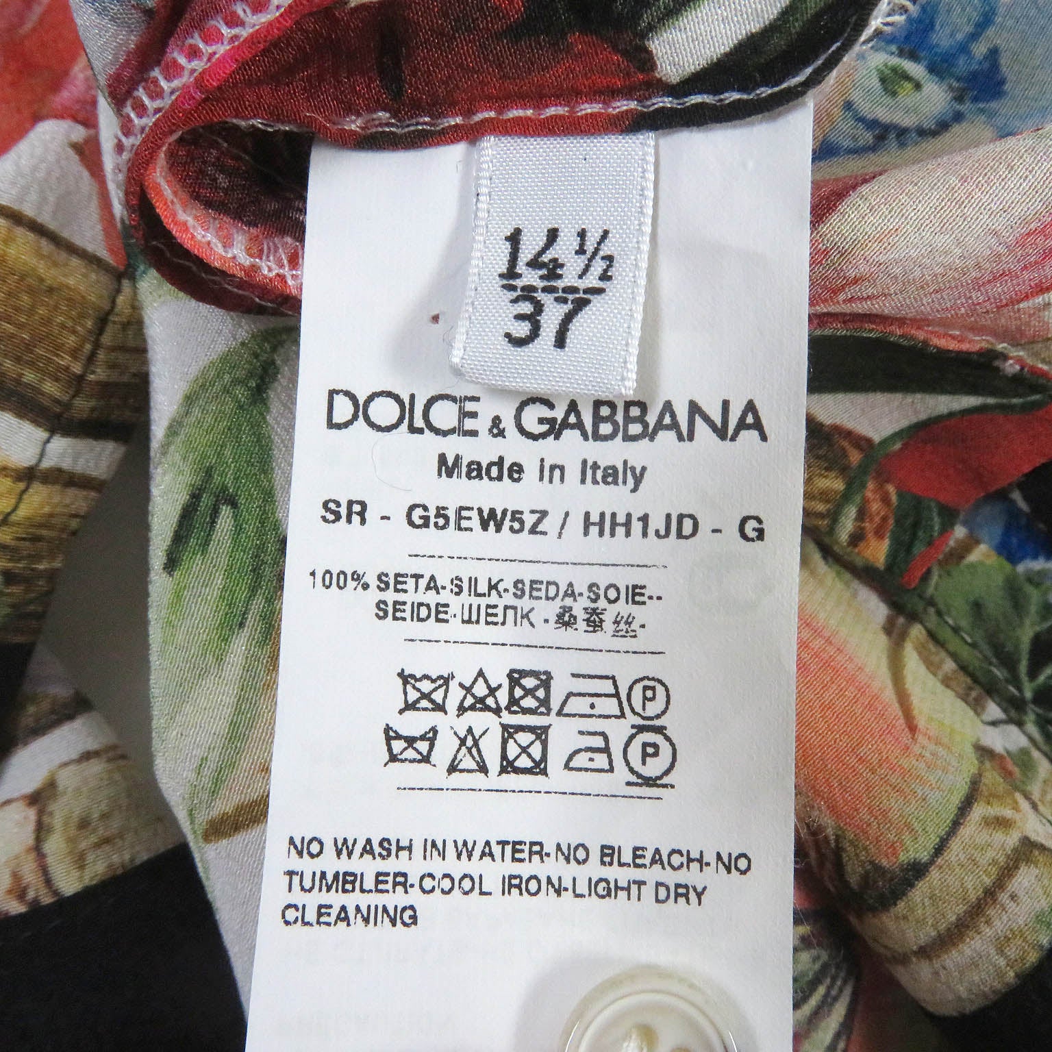 Dolce & Gabbana Silk Aloha Bowling Shirt