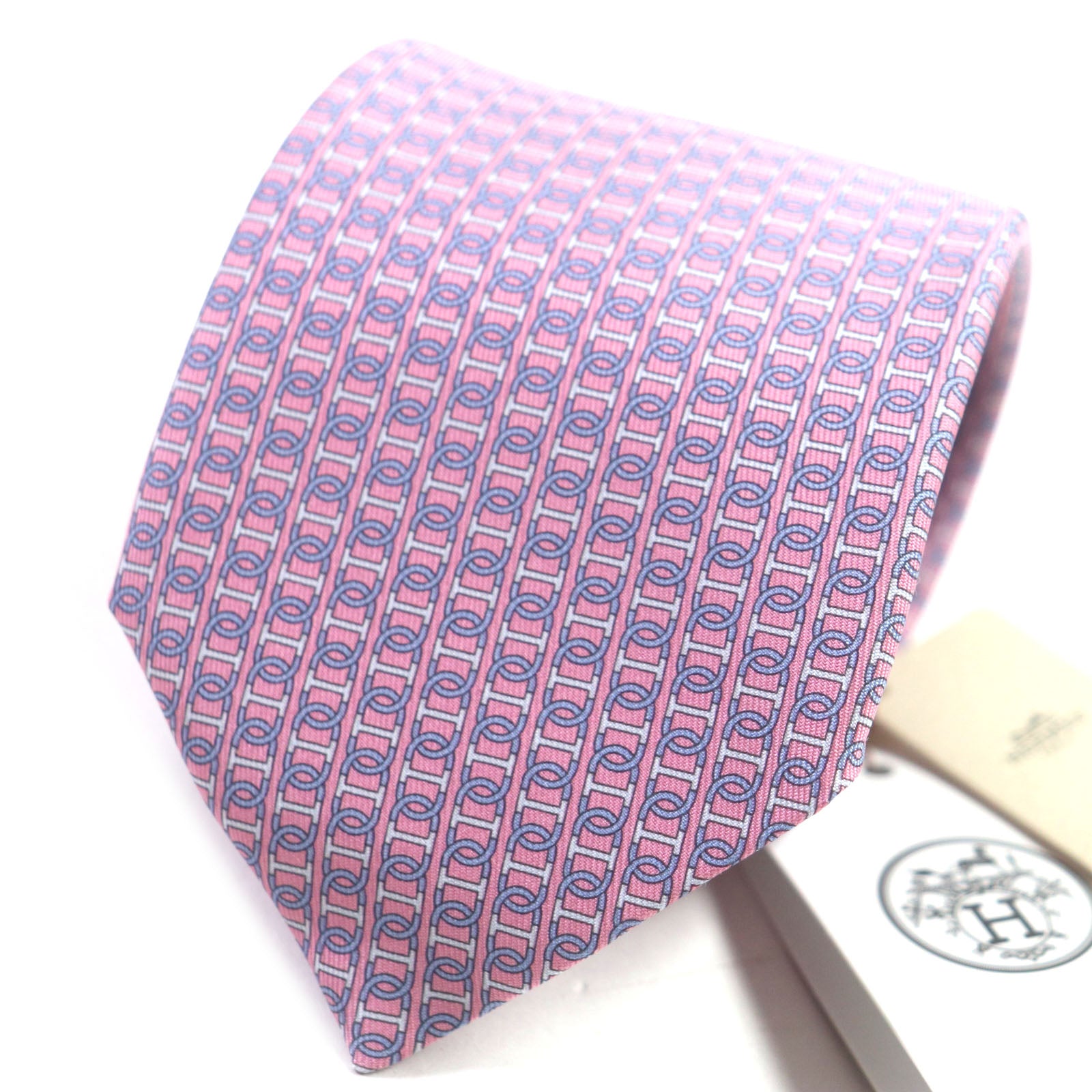 Hermes Silk Cravat Chaine d'Ancre Tie