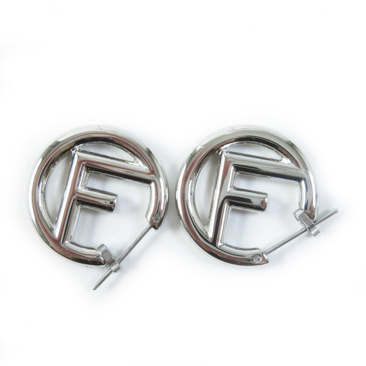 Fendi F is Fendi Silver Hoop Earrings