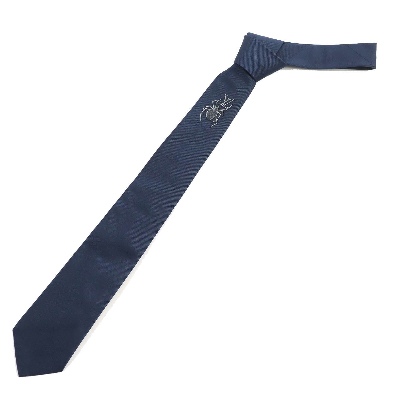 Louis Vuitton MP3422 Spider Silk Tie Navy