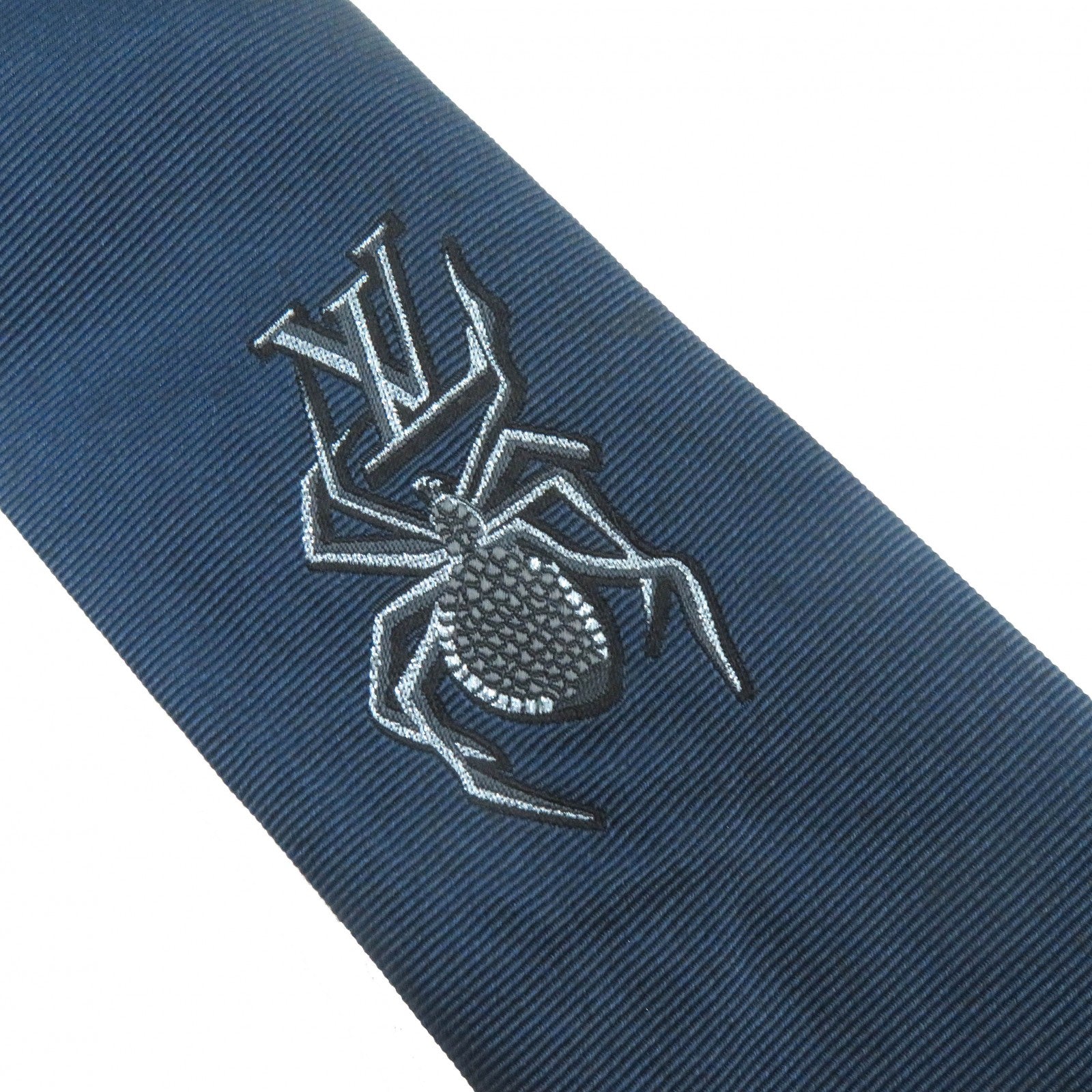 Louis Vuitton MP3422 Spider Silk Tie Navy